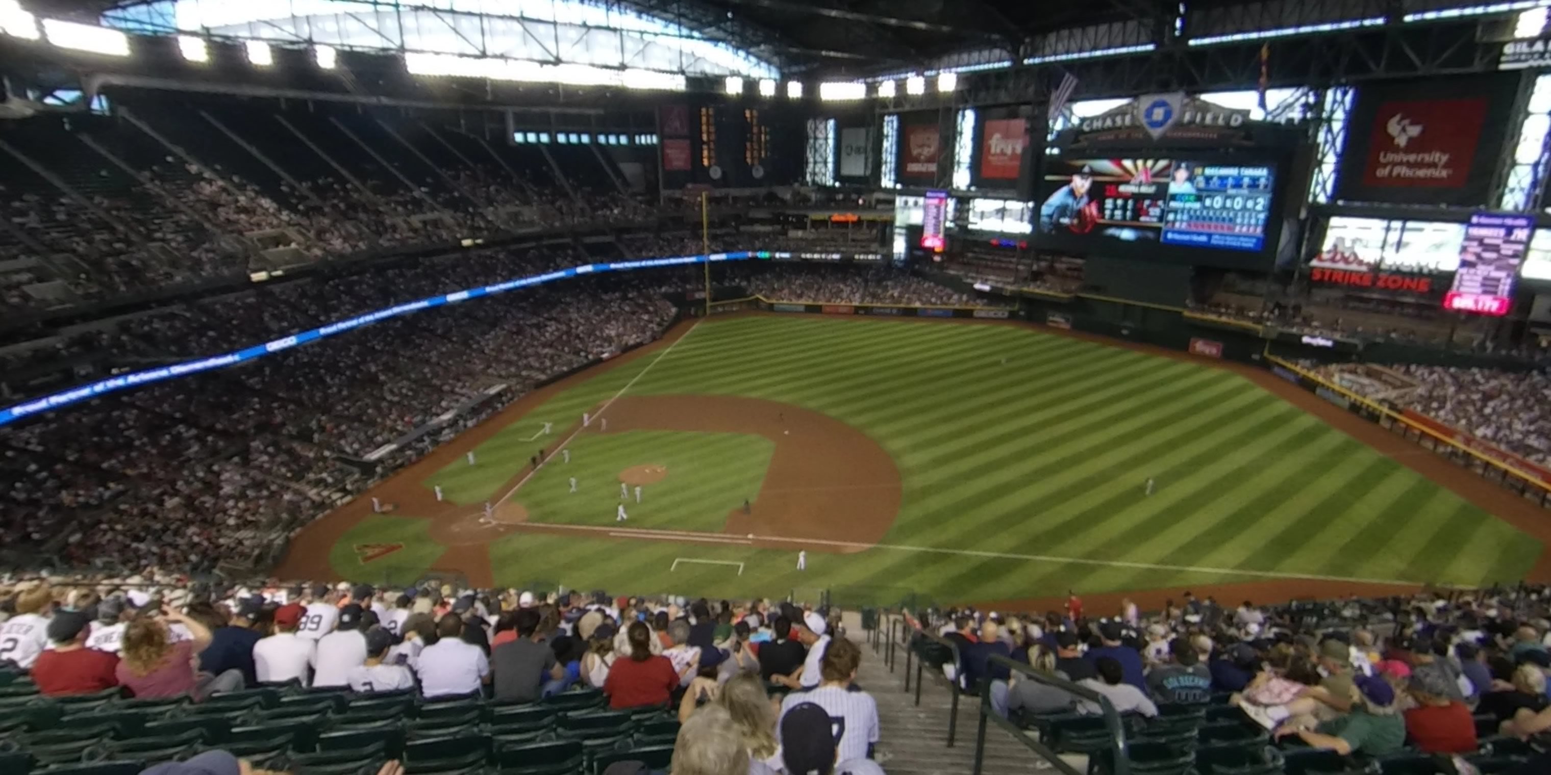 section 308 panoramic seat view  for baseball - chase field
