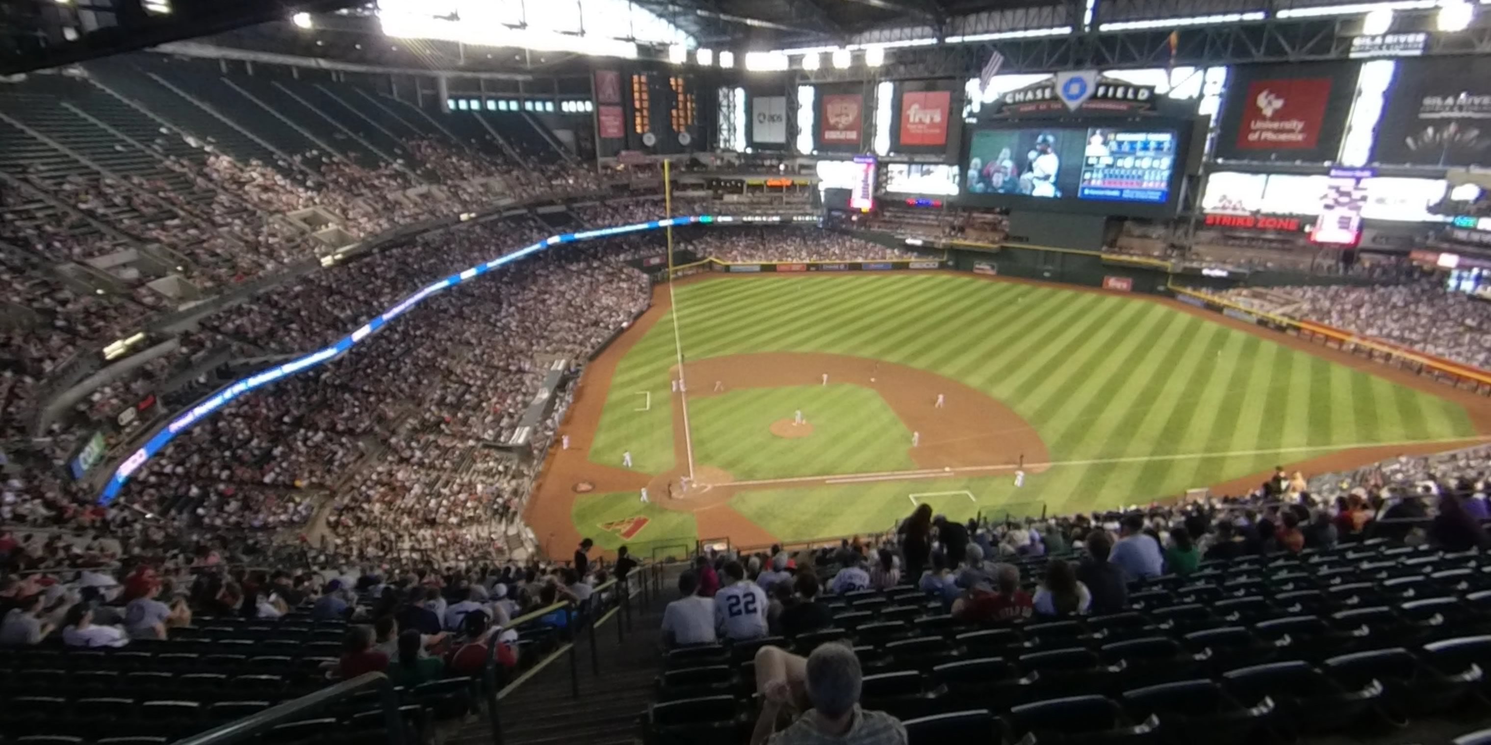 section 312 panoramic seat view  for baseball - chase field