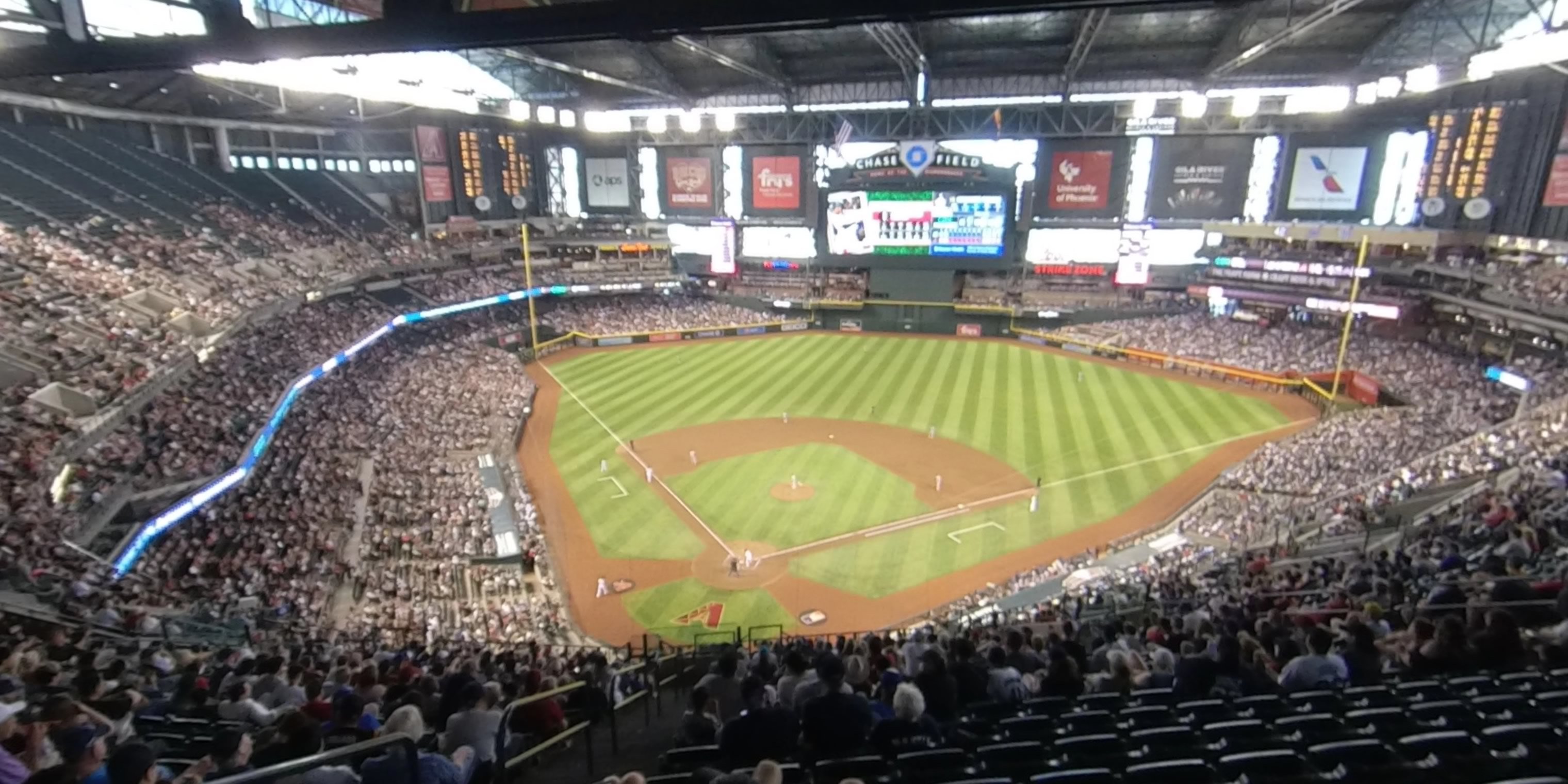 section 314 panoramic seat view  for baseball - chase field