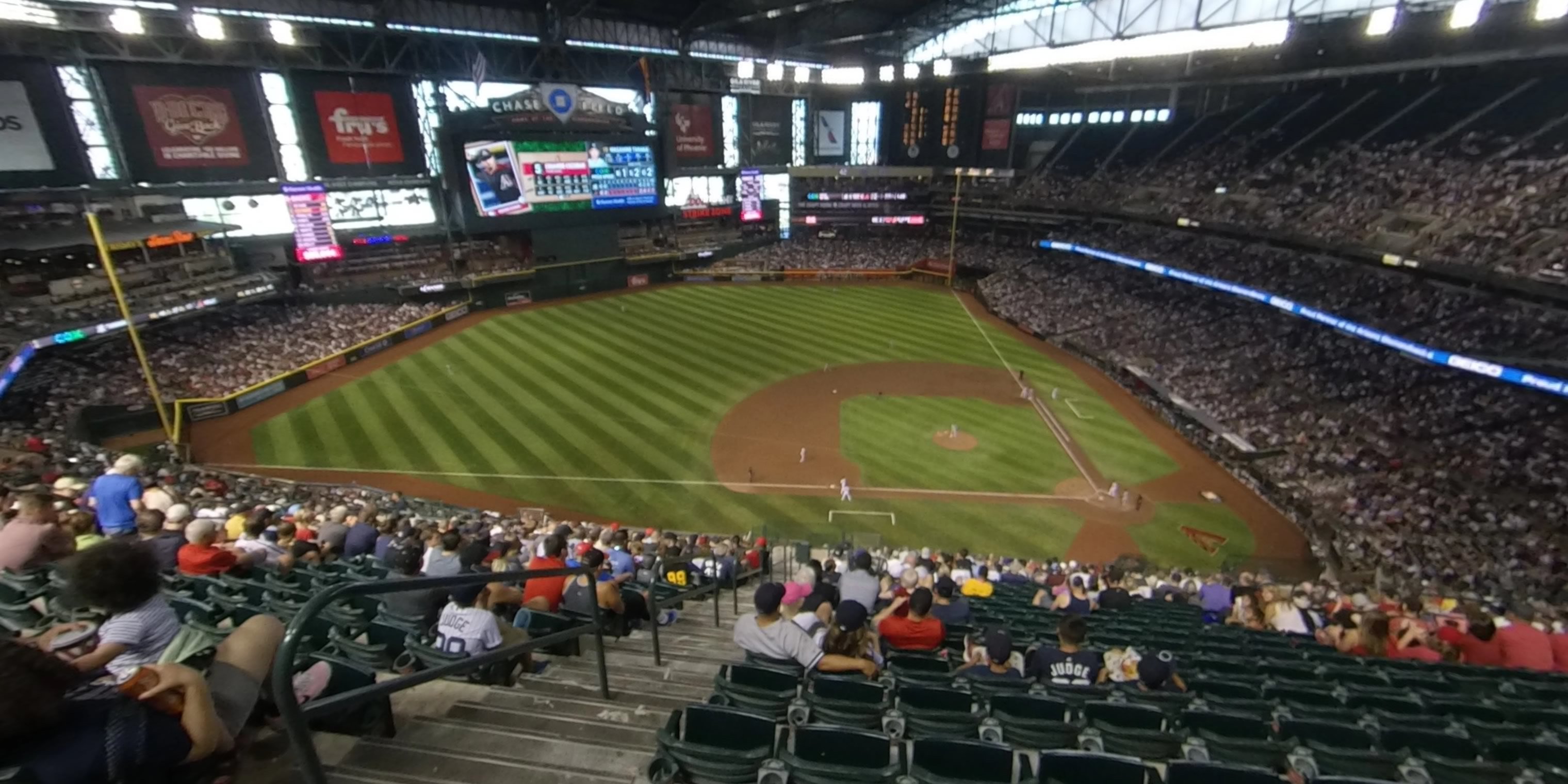 section 322 panoramic seat view  for baseball - chase field