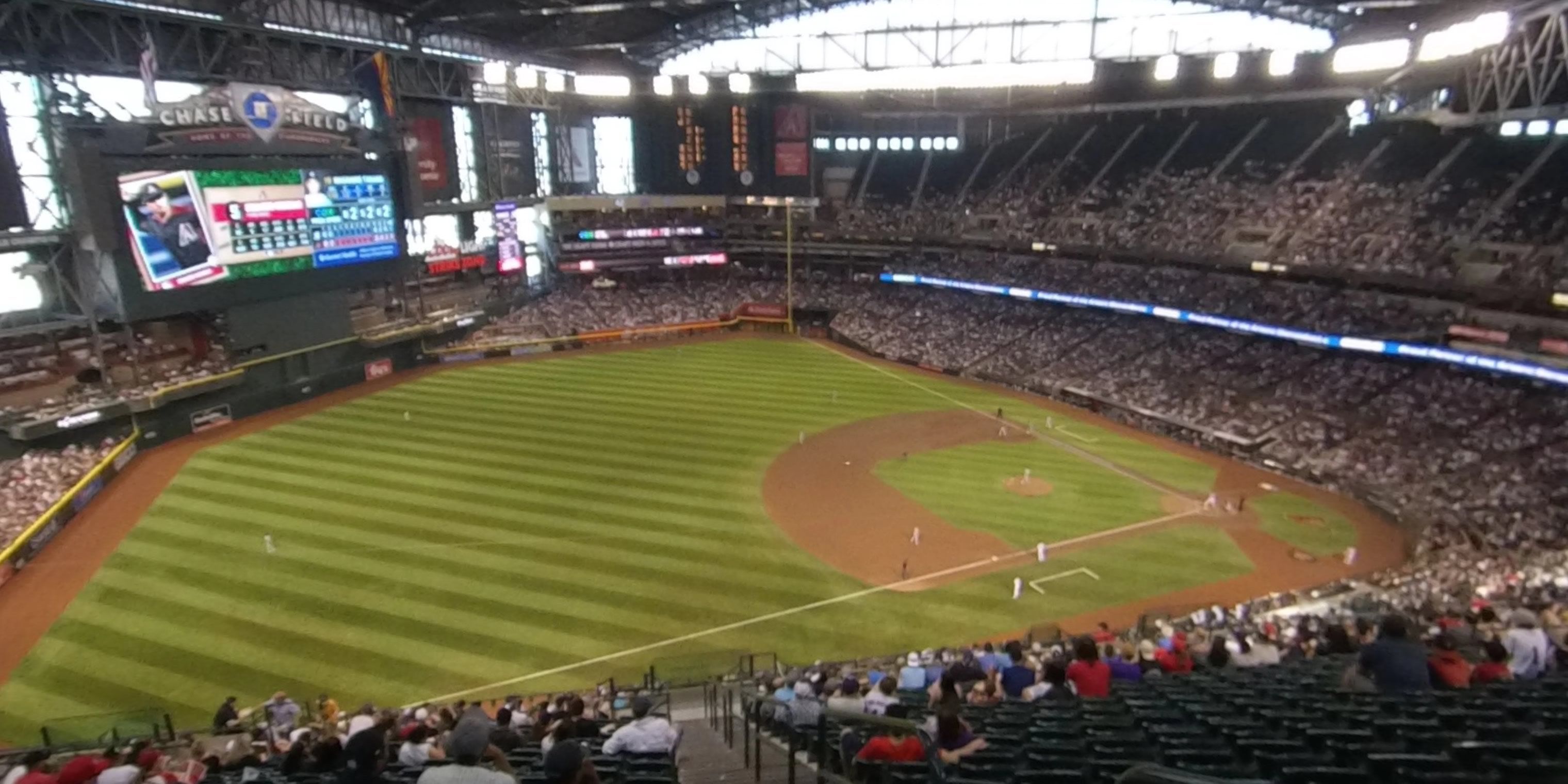 section 326 panoramic seat view  for baseball - chase field