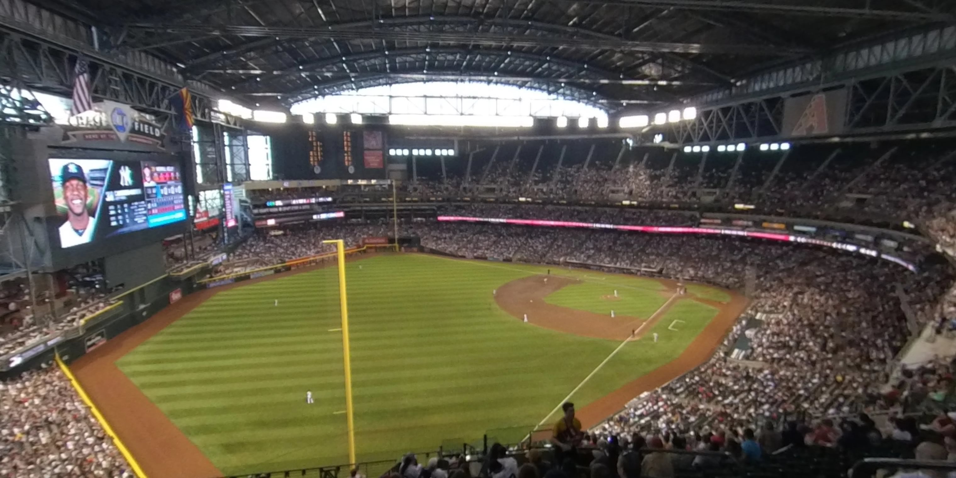 section 332 panoramic seat view  for baseball - chase field