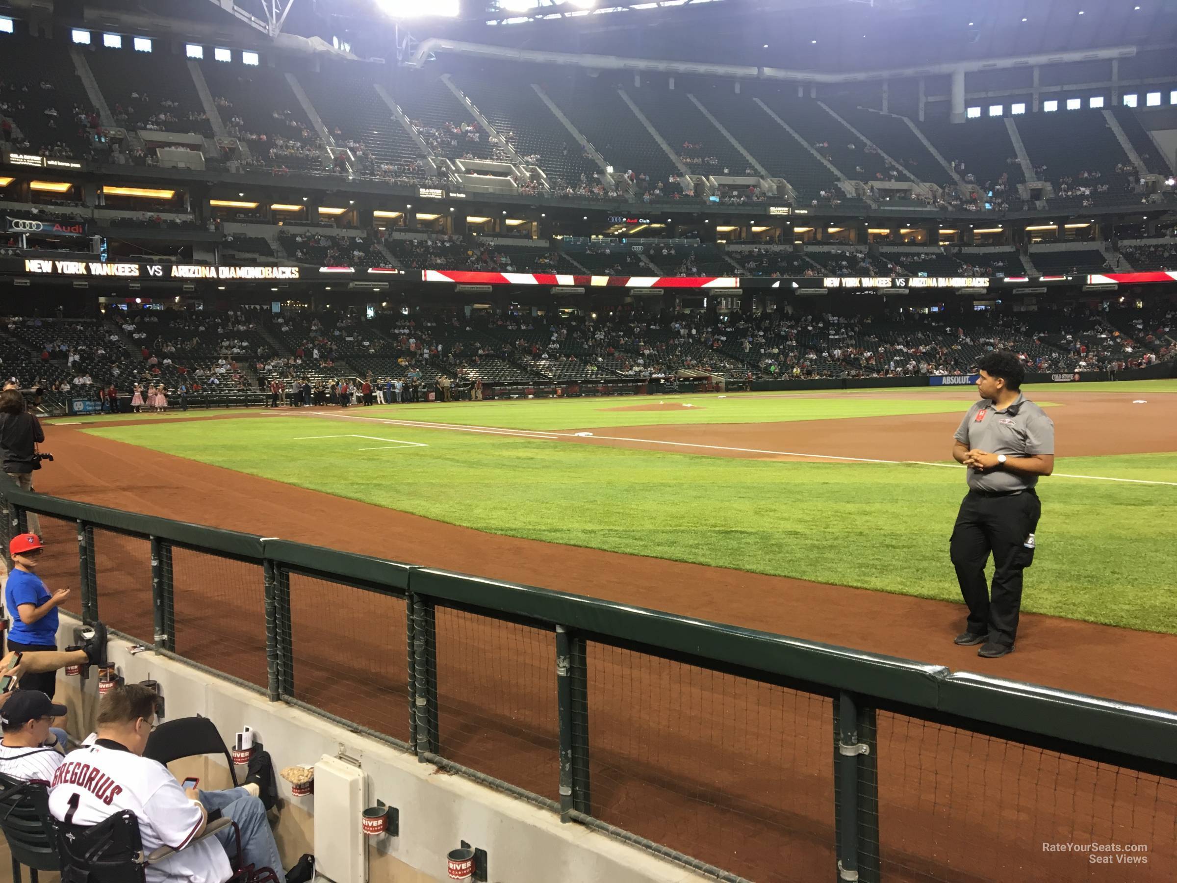 section a, row g seat view  for baseball - chase field