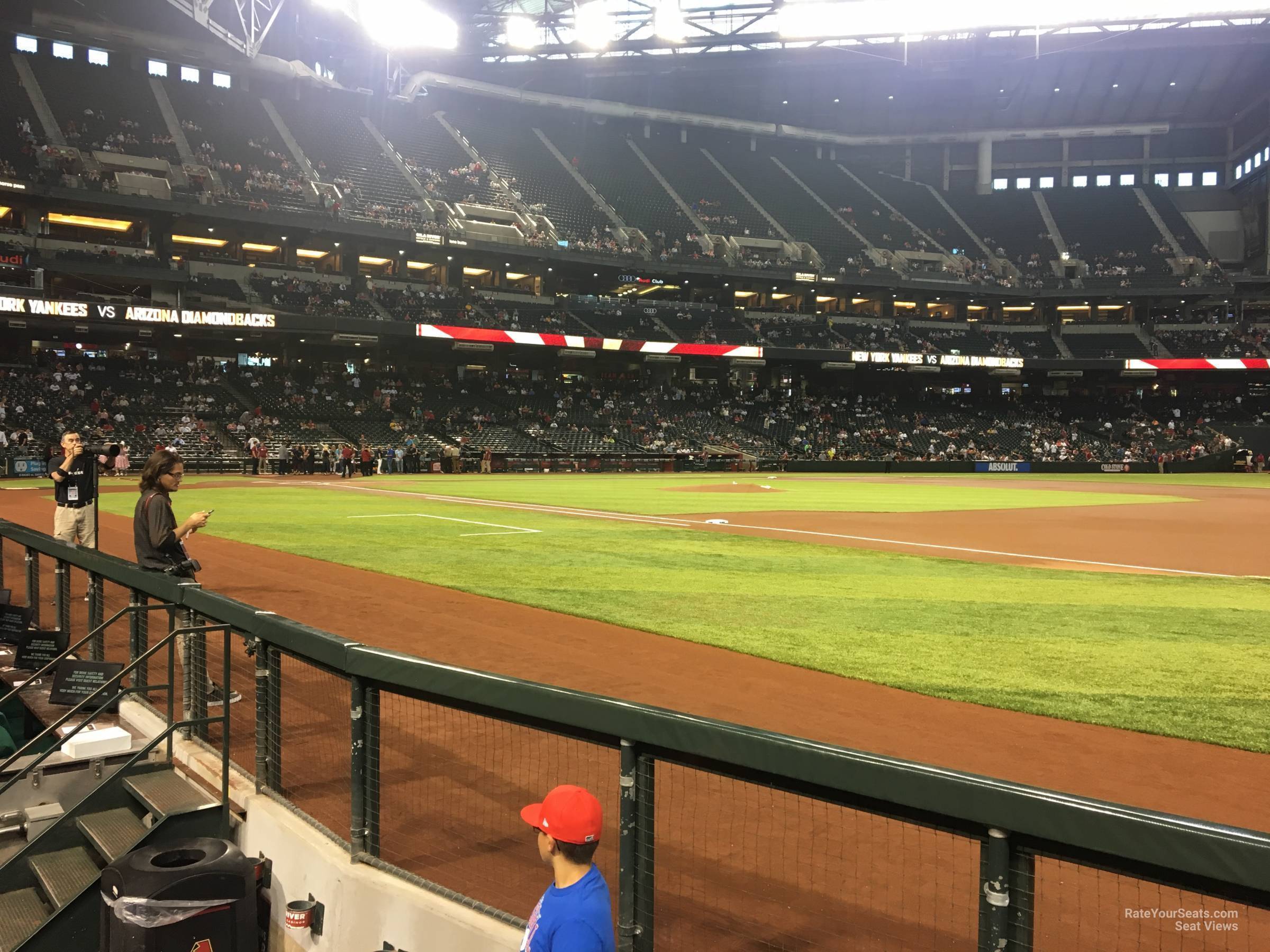 section b, row g seat view  for baseball - chase field