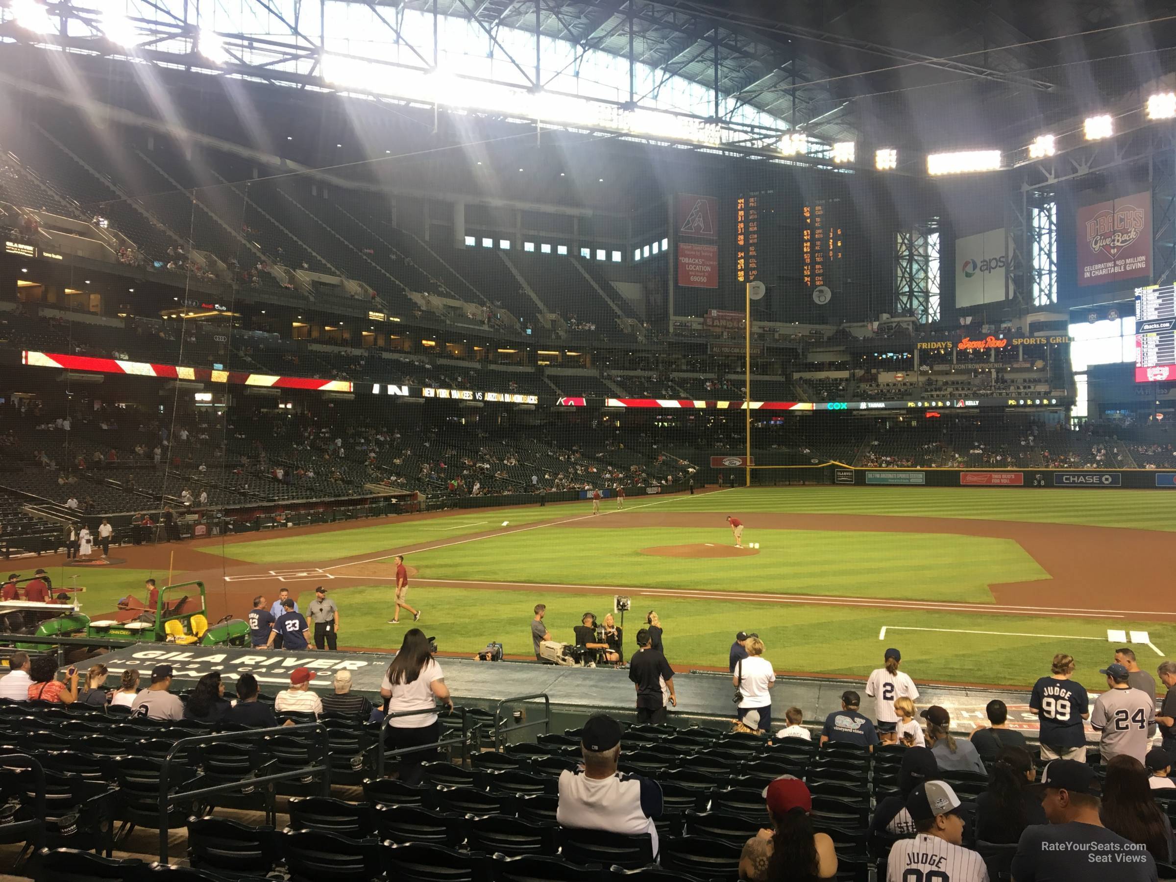 section e, row 18 seat view  for baseball - chase field