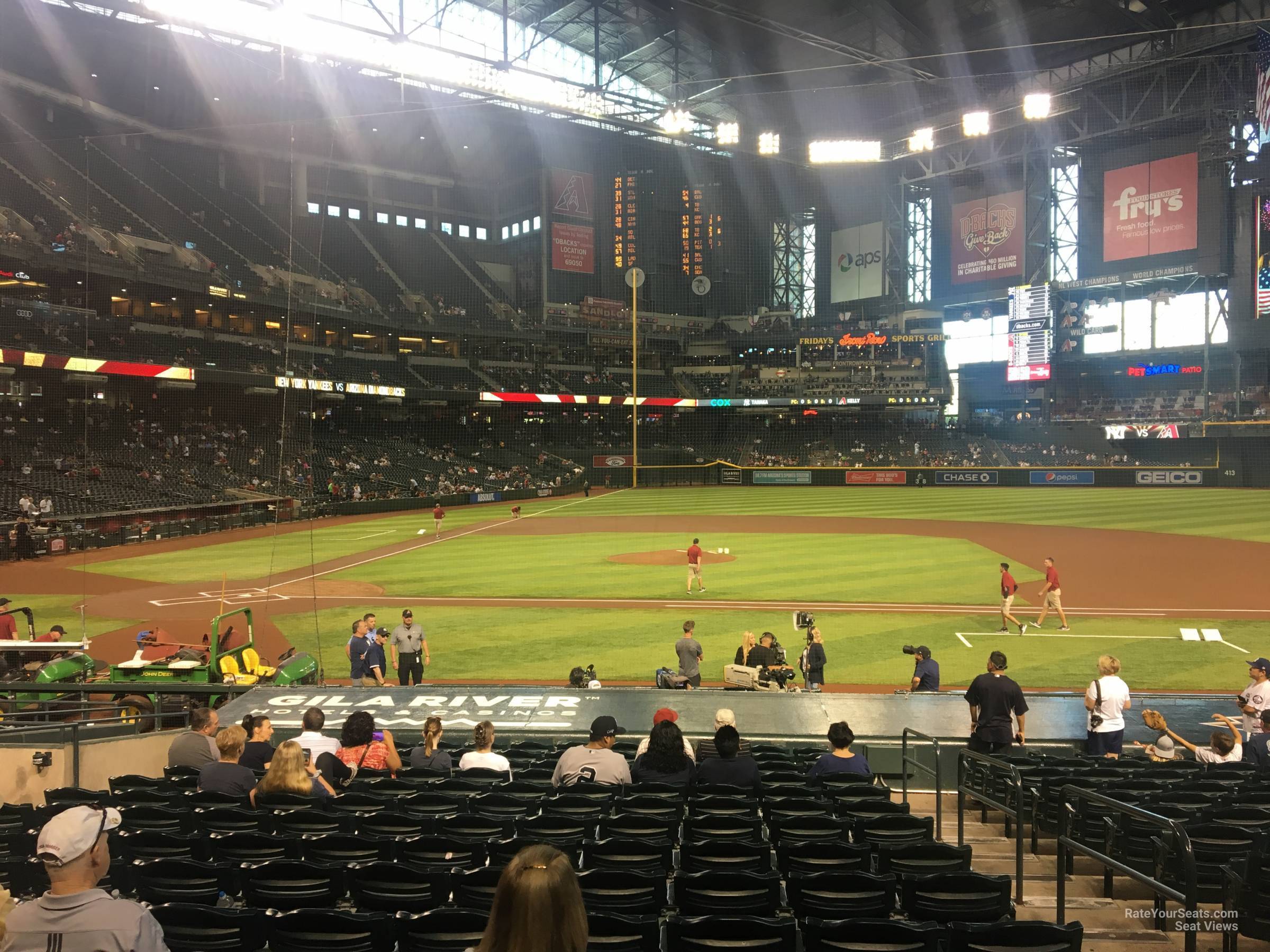 section f, row 18 seat view  for baseball - chase field