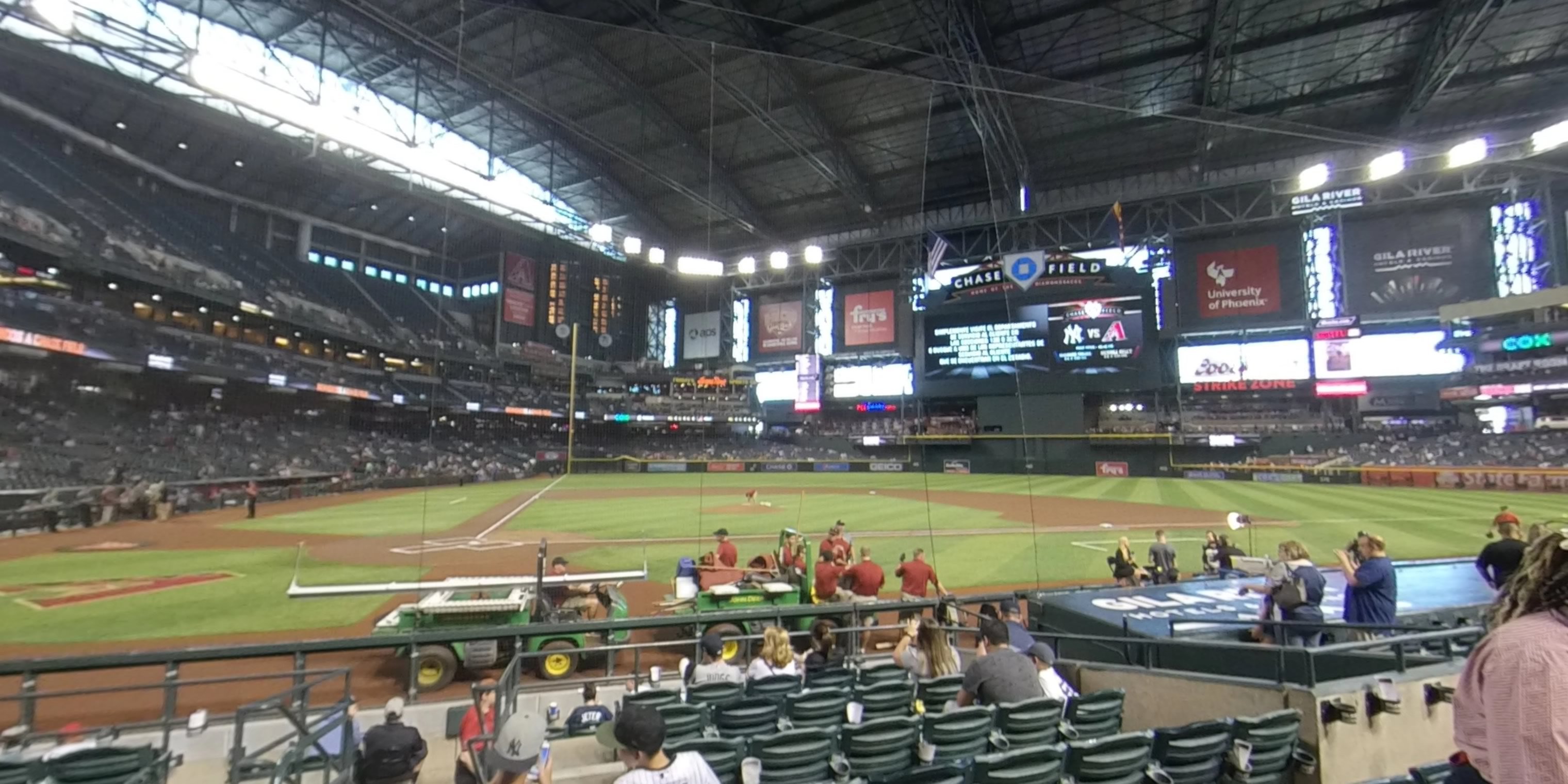 section g panoramic seat view  for baseball - chase field