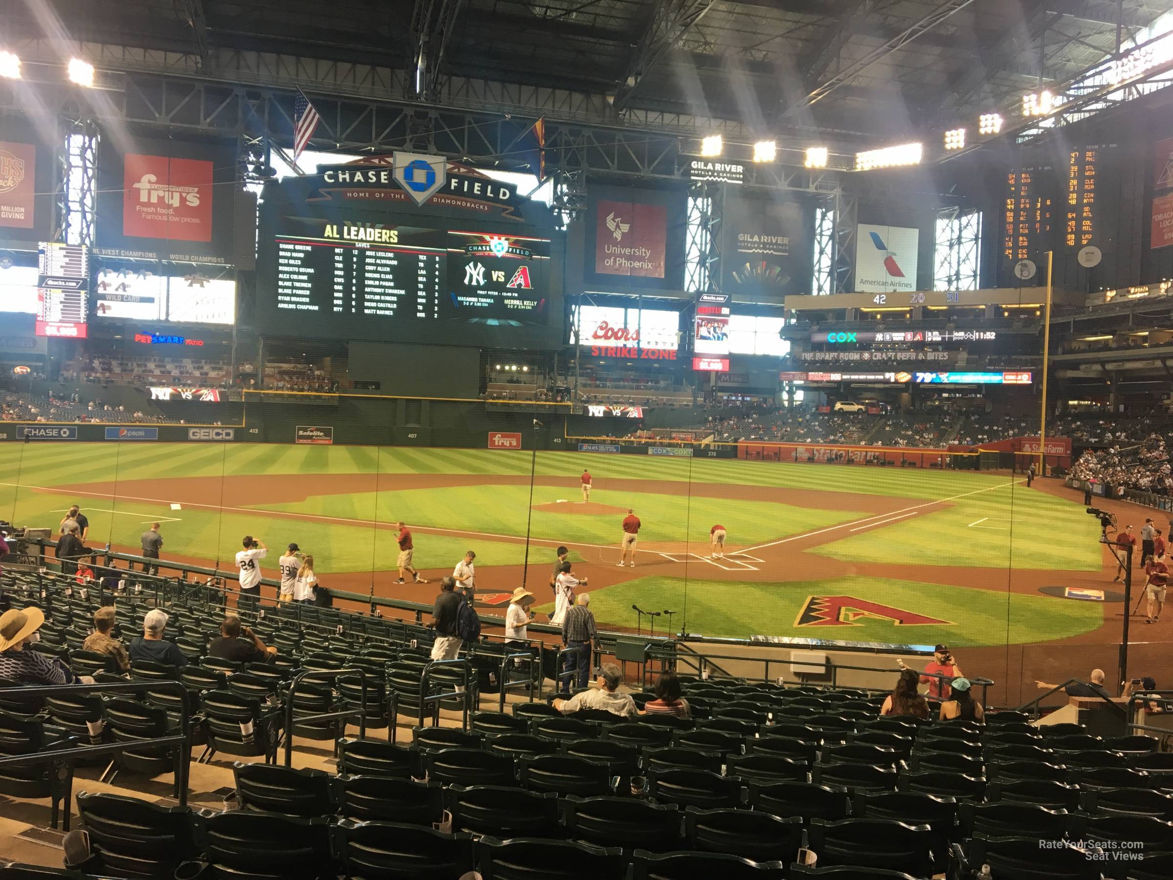 section k, row m seat view  for baseball - chase field
