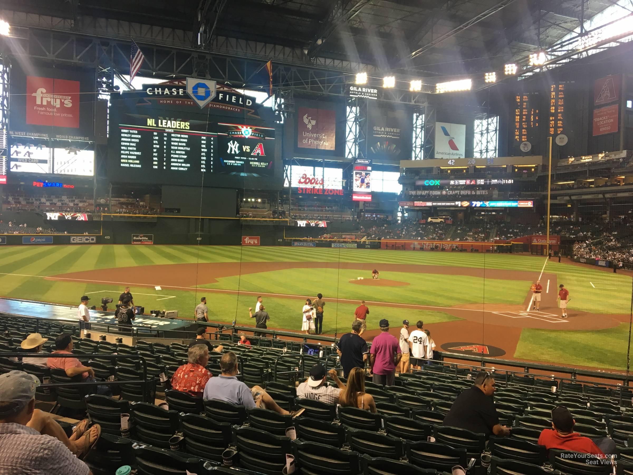section l, row m seat view  for baseball - chase field