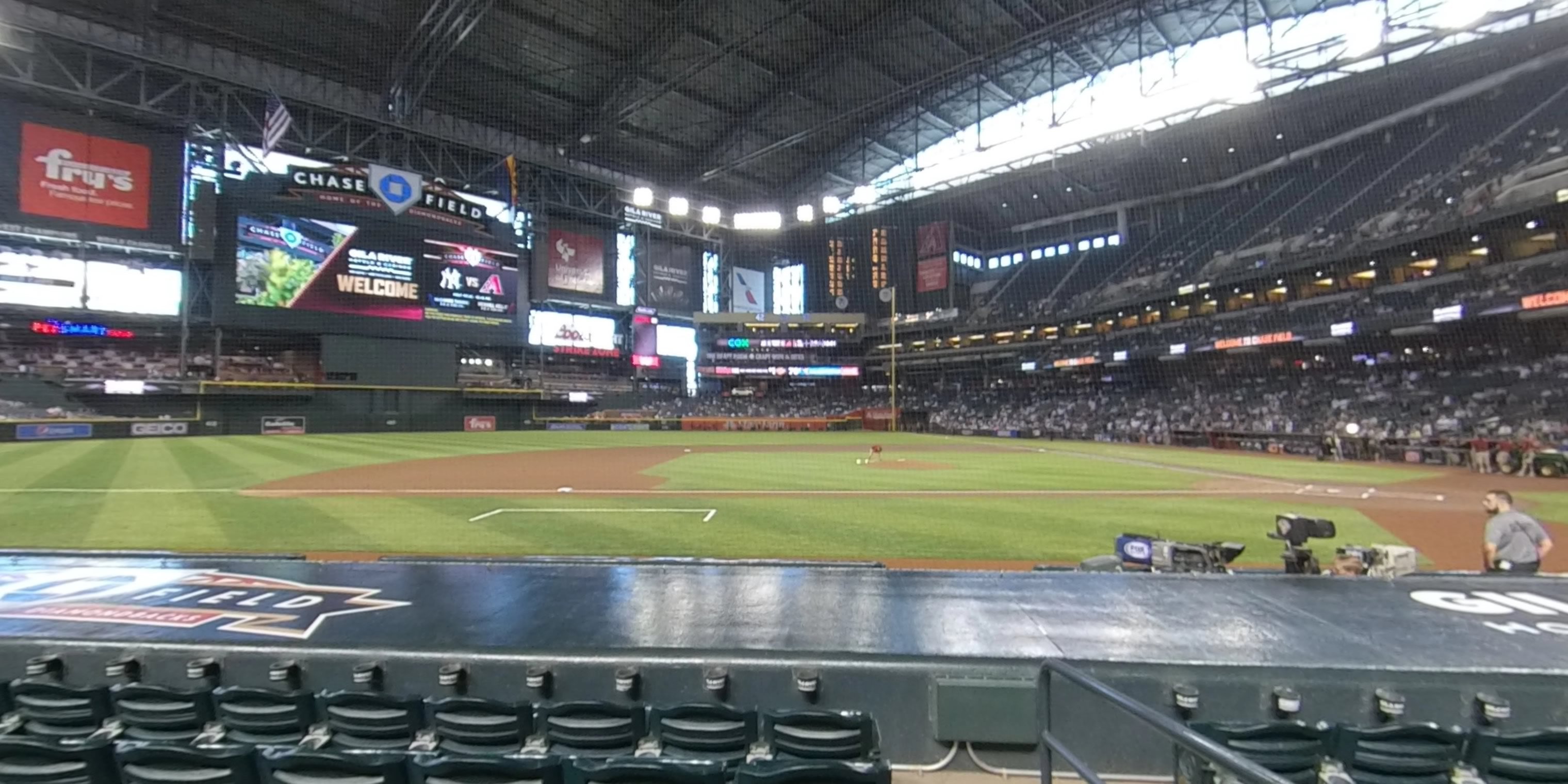 section n panoramic seat view  for baseball - chase field