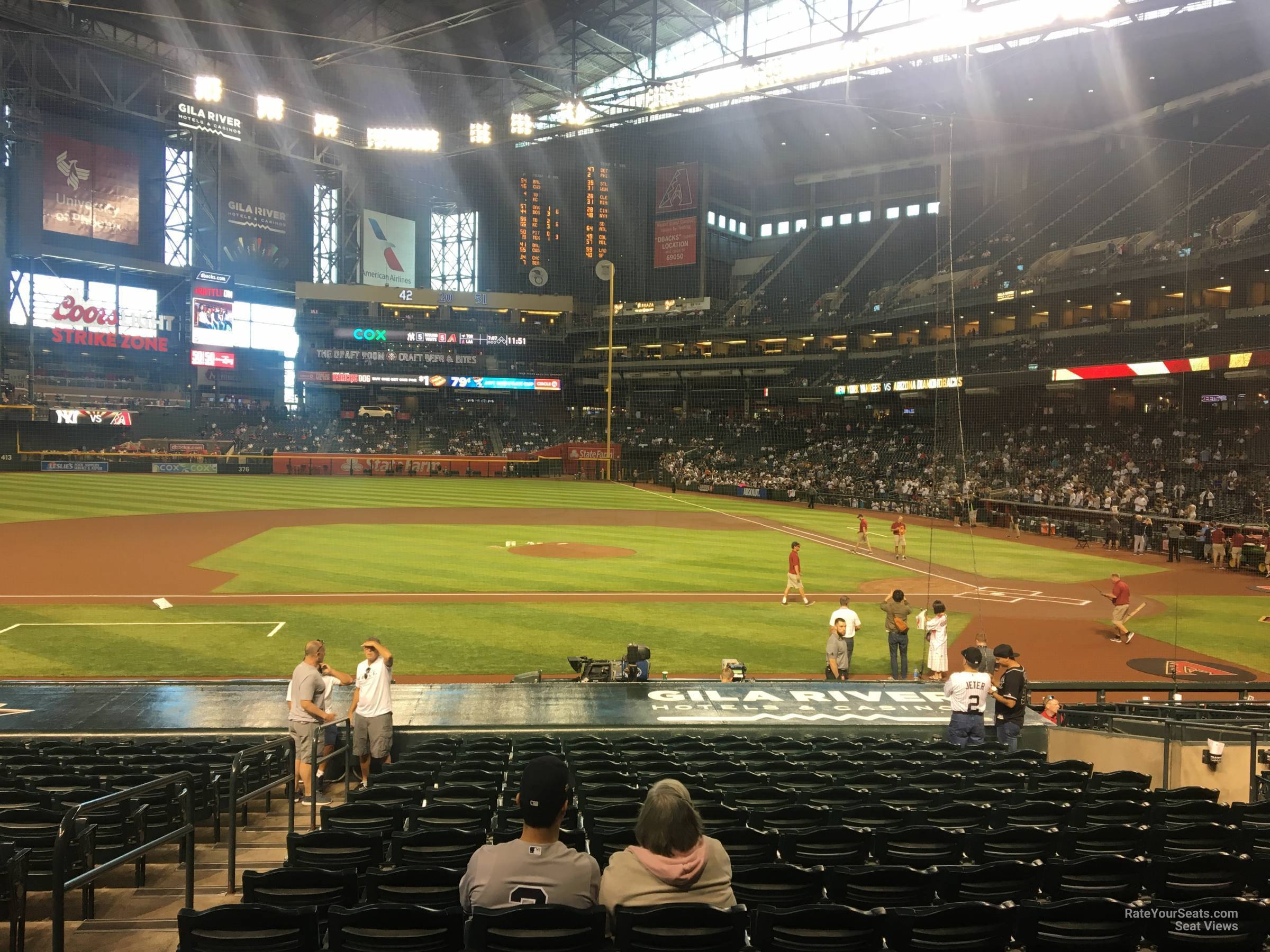 section n, row 18 seat view  for baseball - chase field