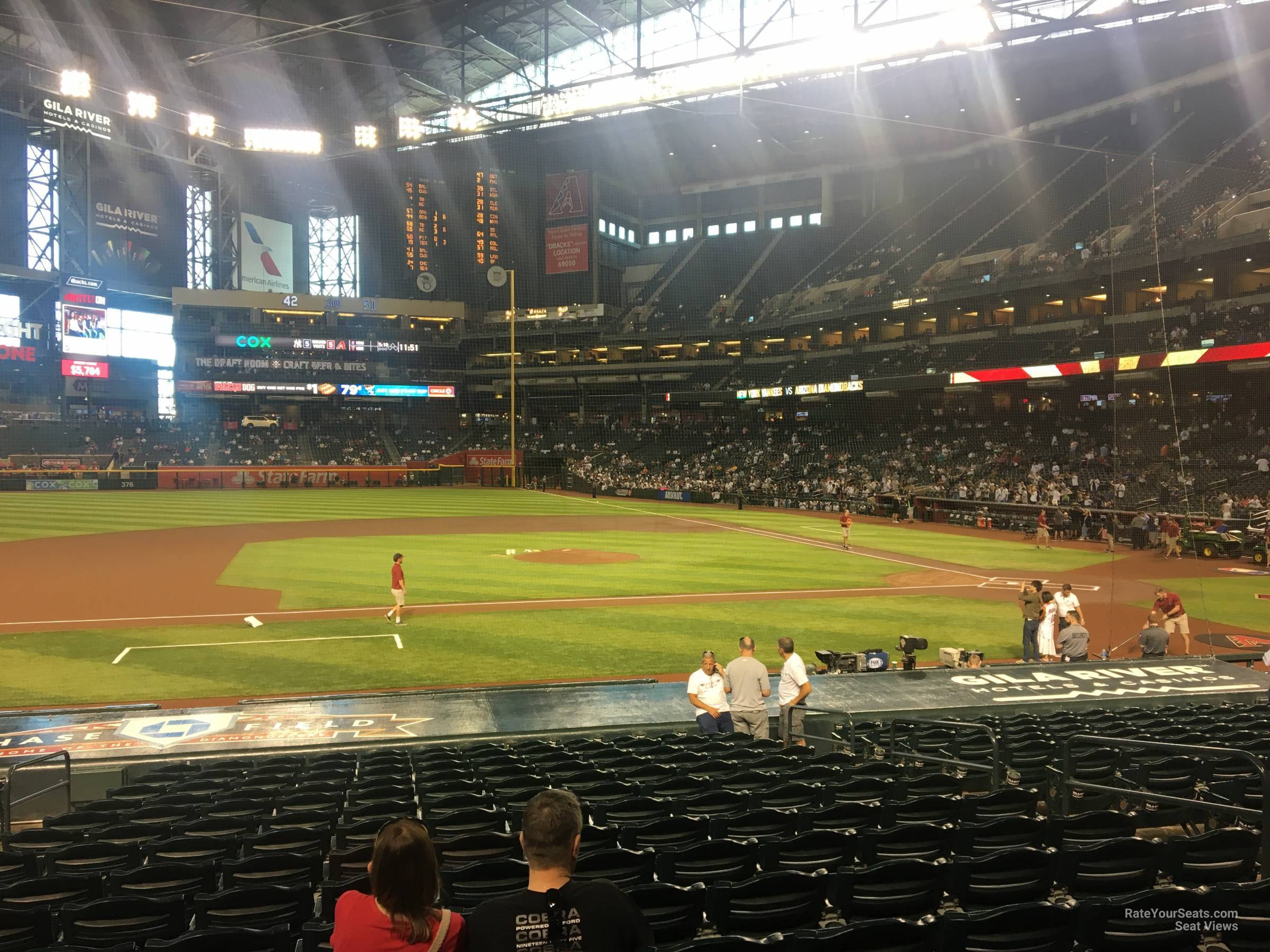 section o, row 18 seat view  for baseball - chase field