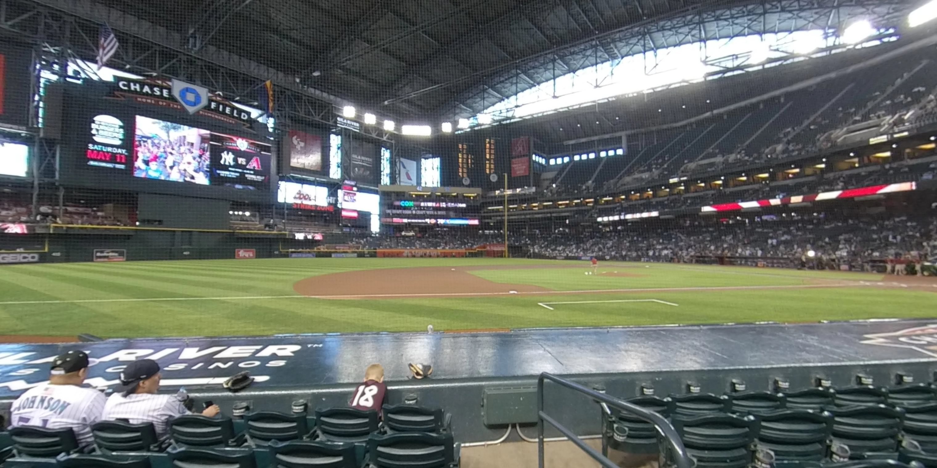 section p panoramic seat view  for baseball - chase field