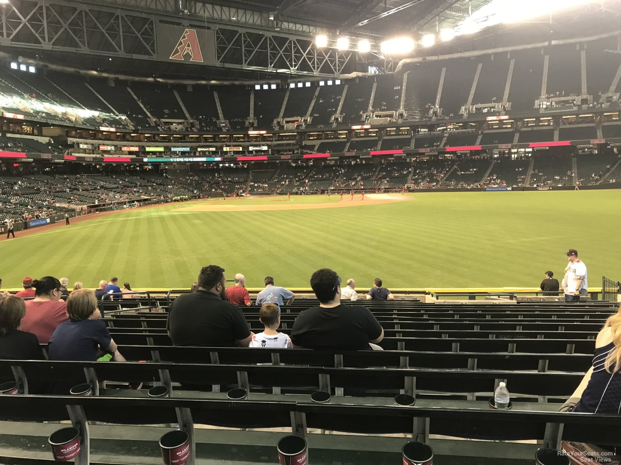 section 102, row 30 seat view for baseball - chase field