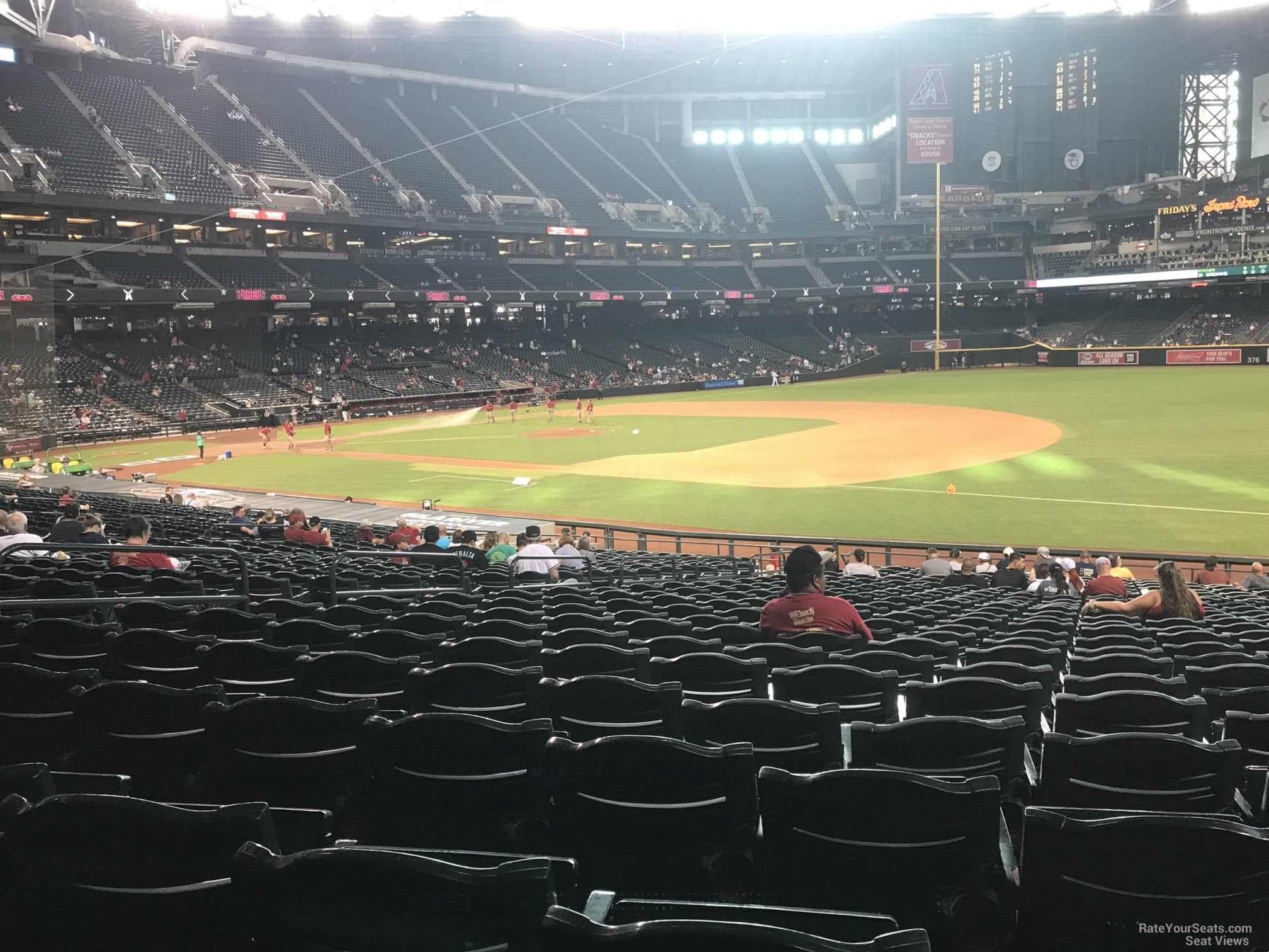 section 113, row 22 seat view  for baseball - chase field