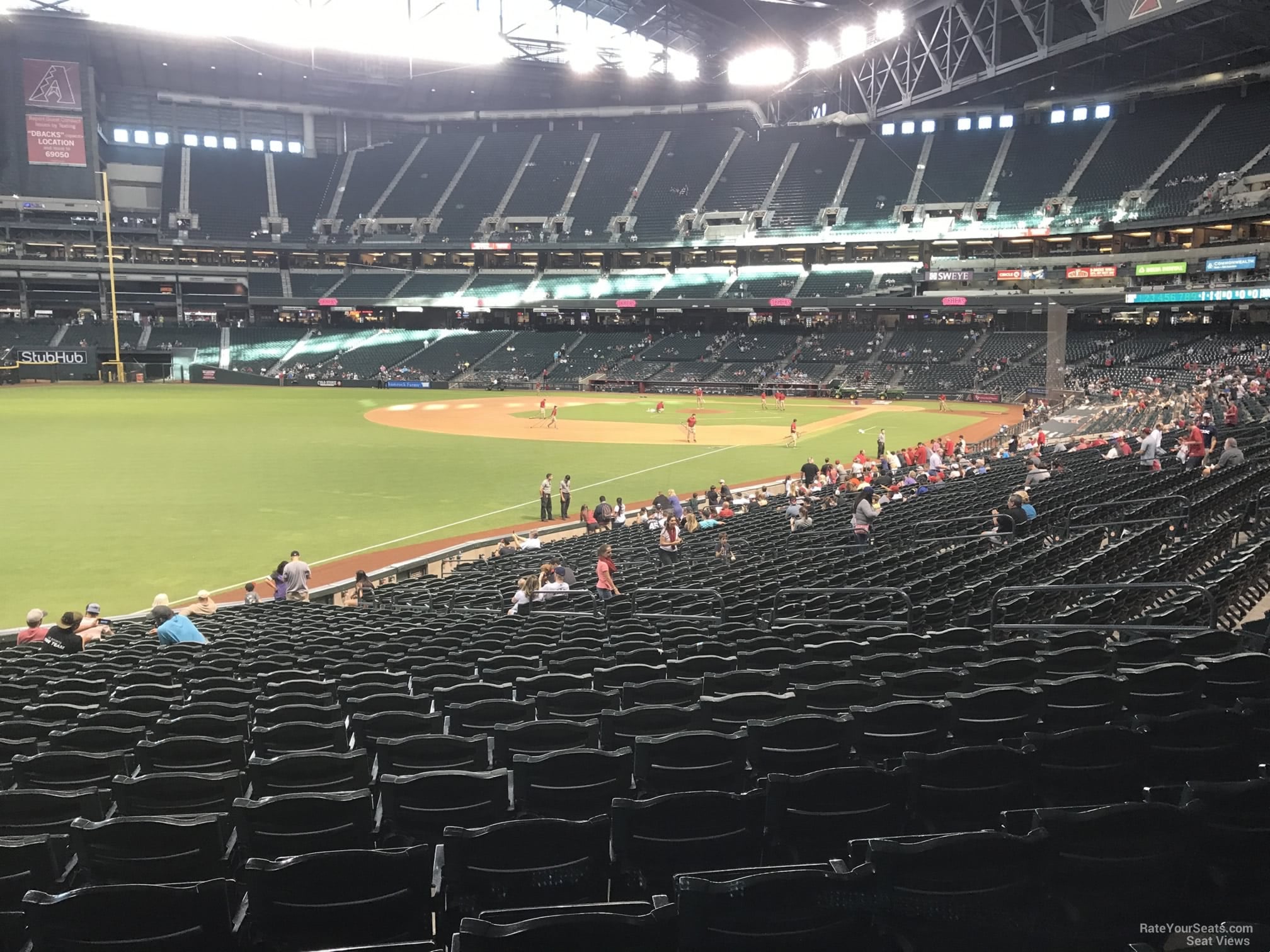 section 135, row 32 seat view  for baseball - chase field