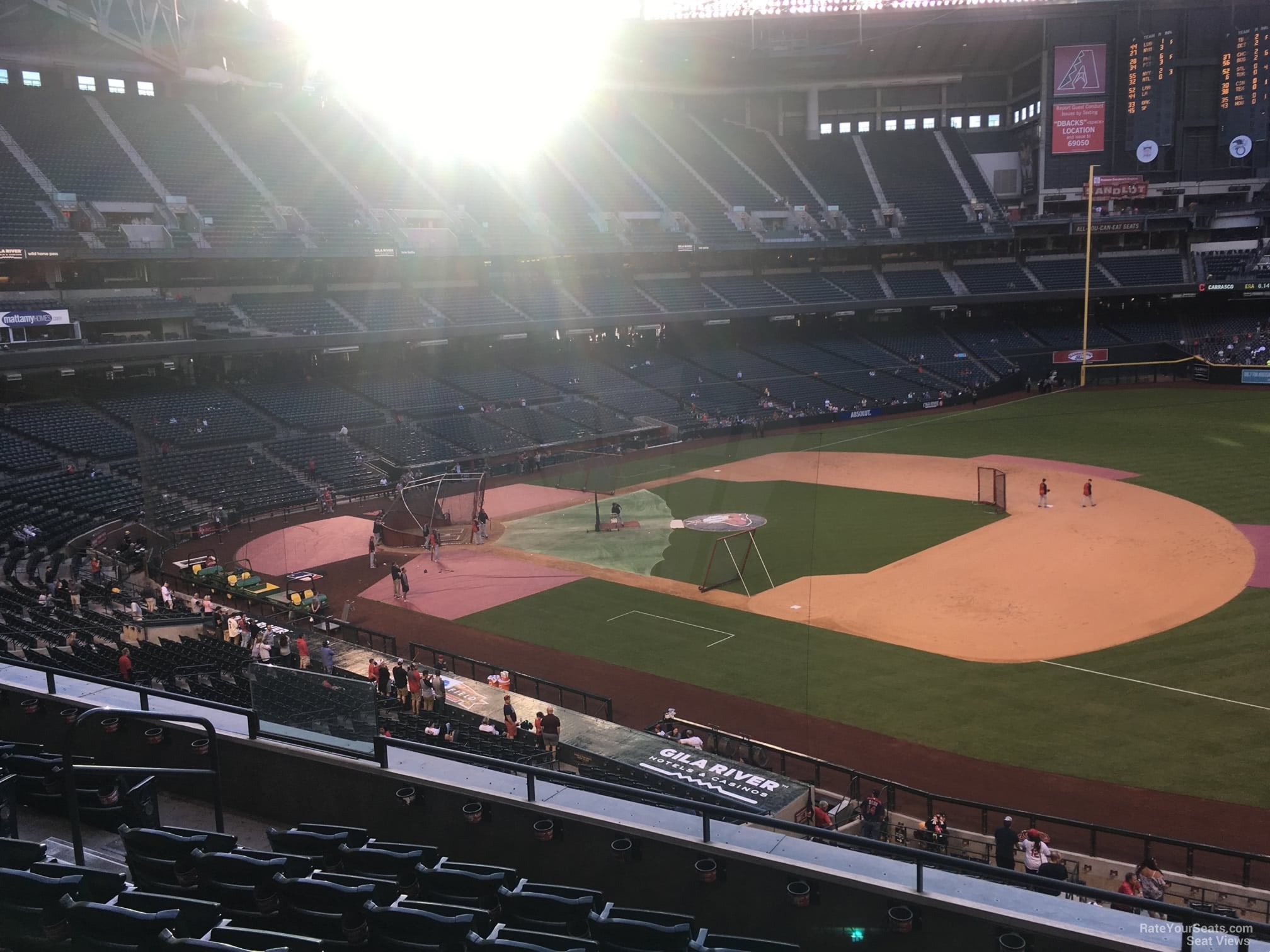 section 205, row 6 seat view  for baseball - chase field