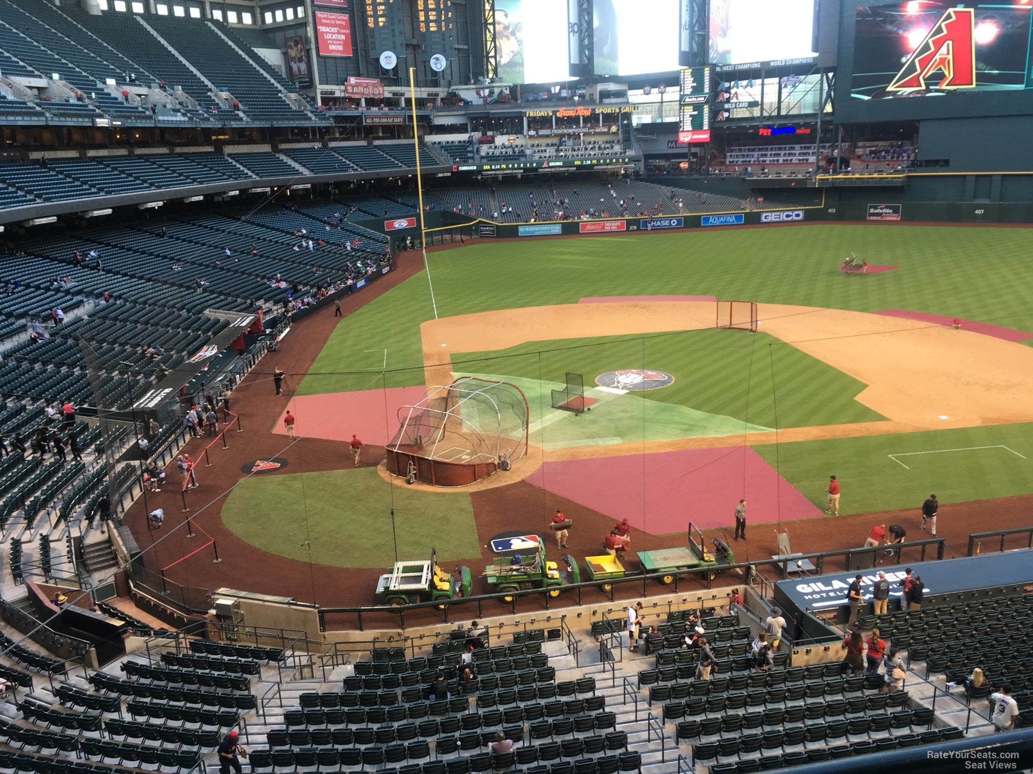 section 210b, row 1 seat view  for baseball - chase field