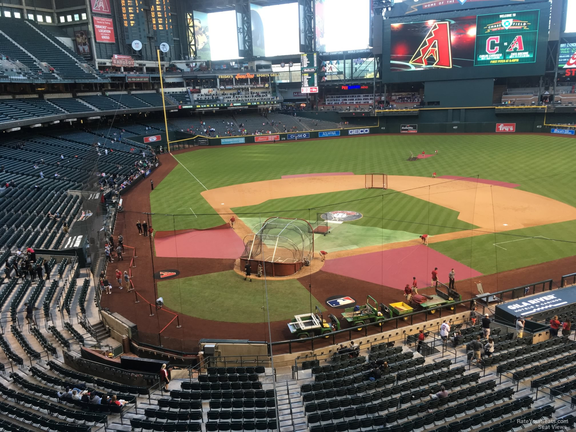 section 210d, row 1 seat view  for baseball - chase field