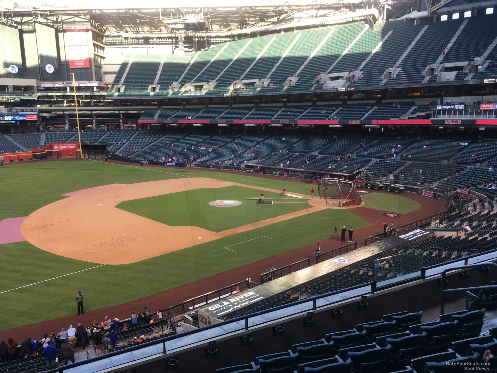 section 215, row 6 seat view  for baseball - chase field