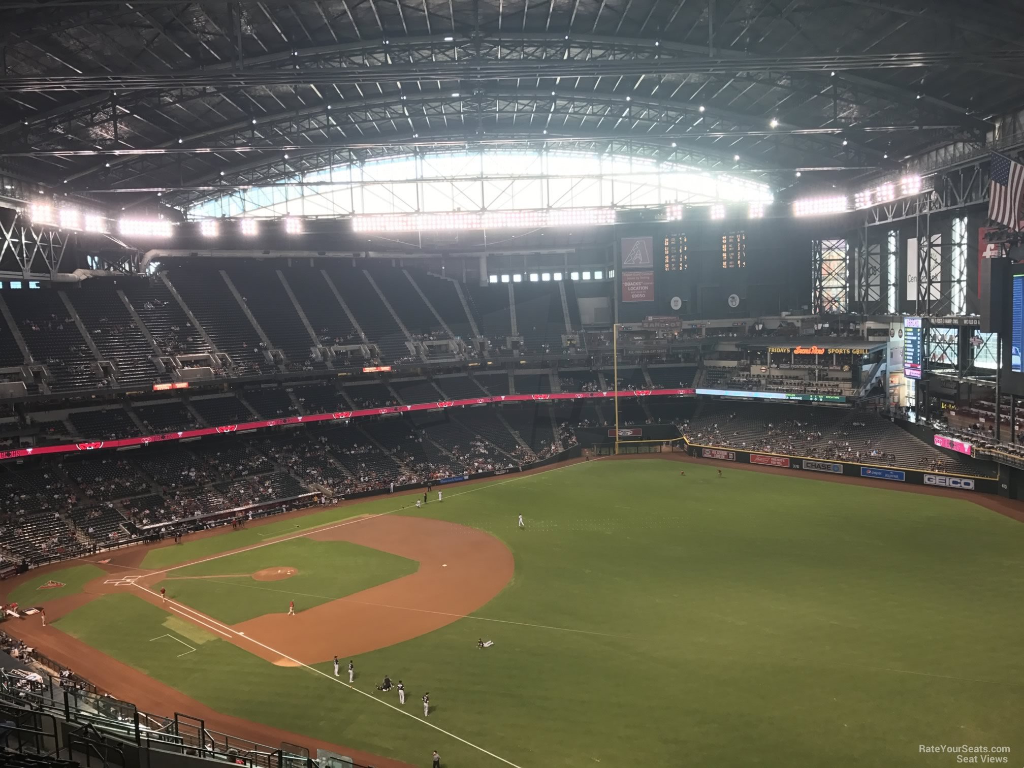 section 302, row 20 seat view  for baseball - chase field