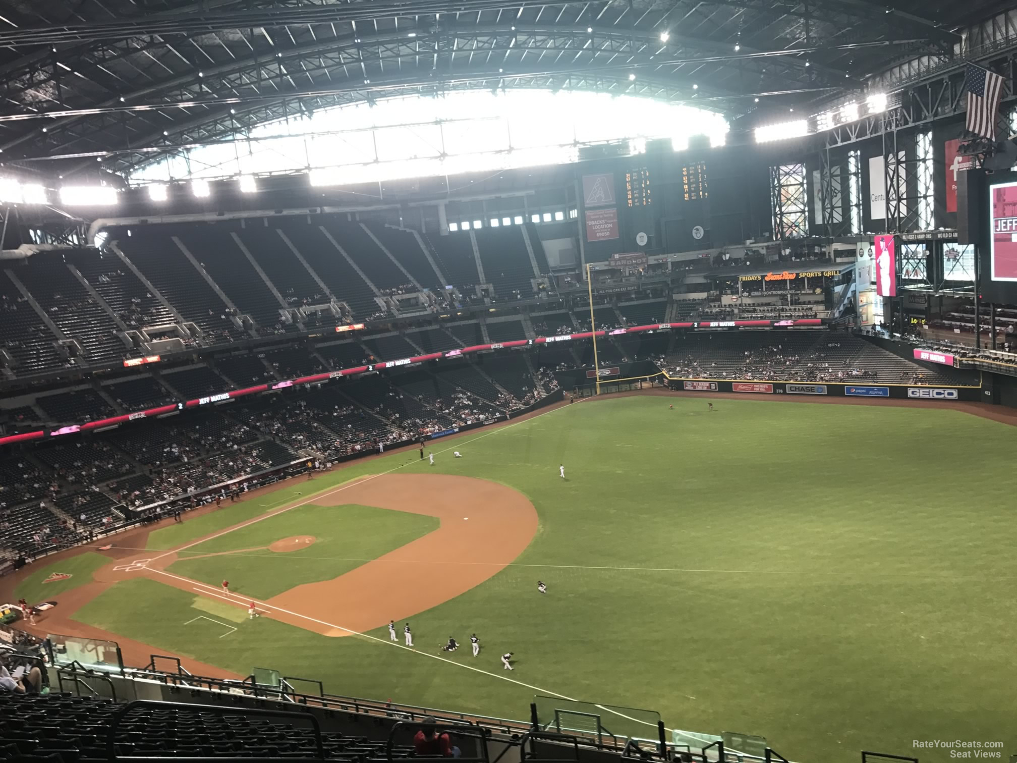 section 303, row 20 seat view  for baseball - chase field