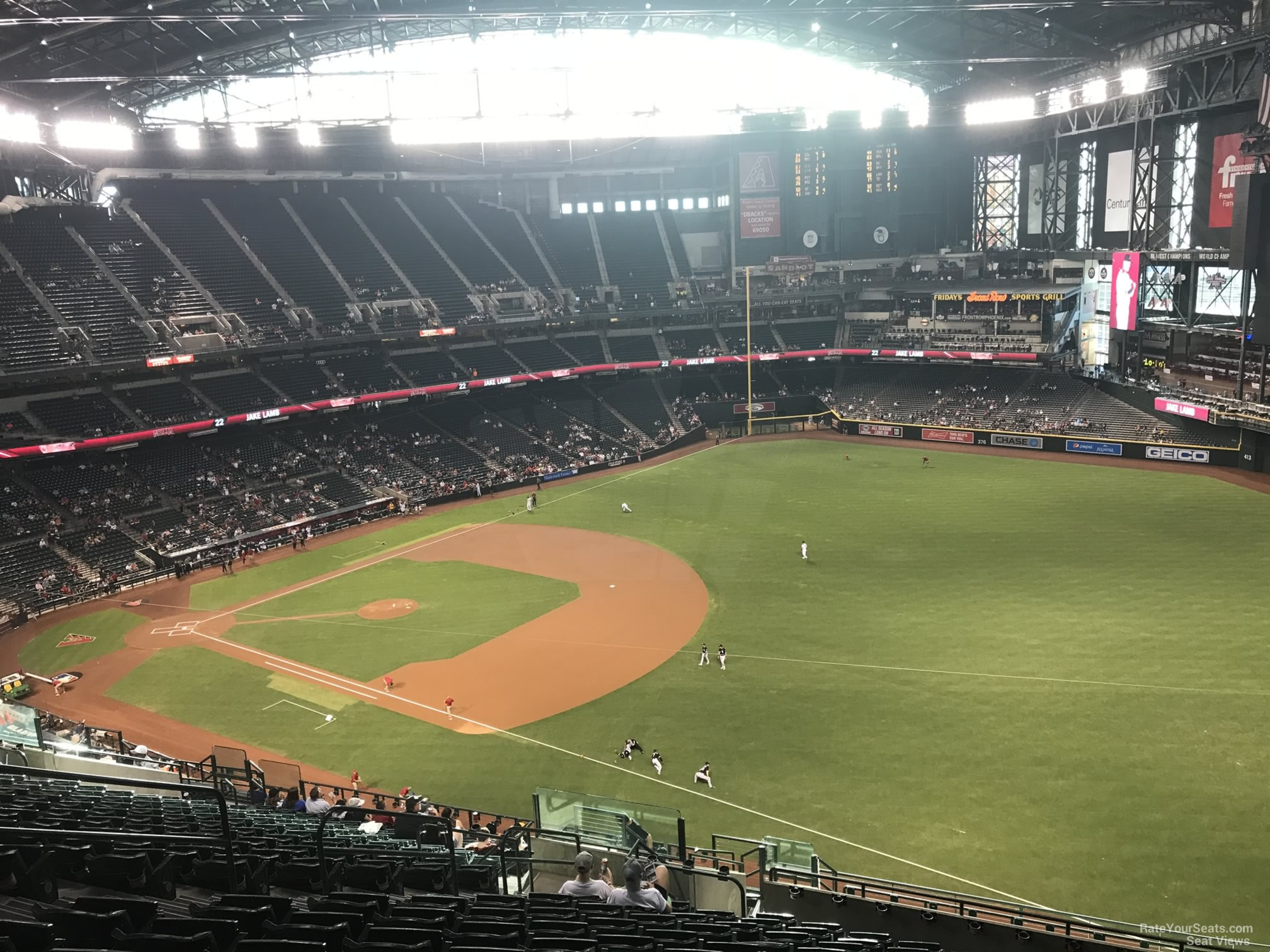 section 304, row 20 seat view  for baseball - chase field
