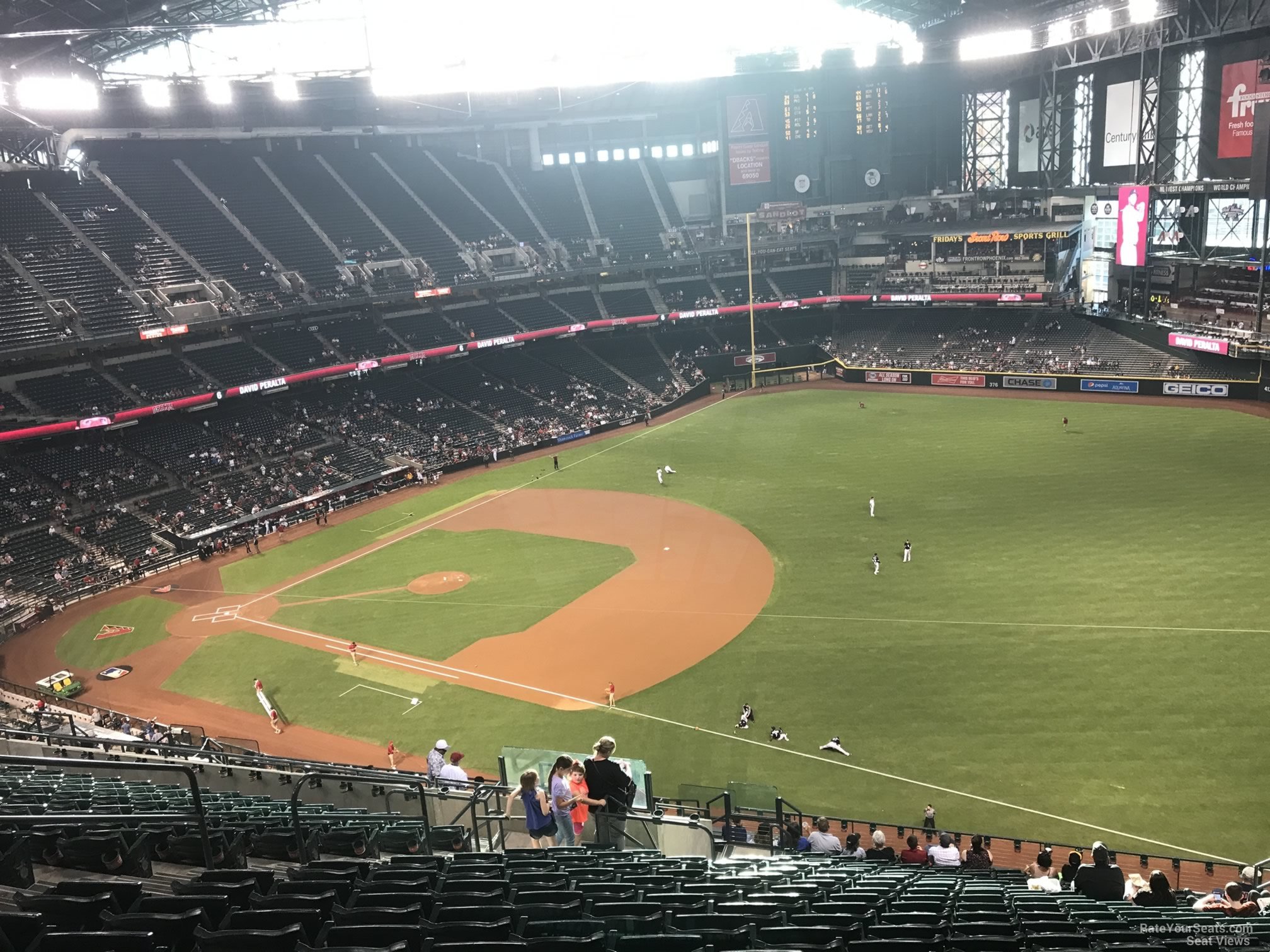 section 305, row 20 seat view  for baseball - chase field