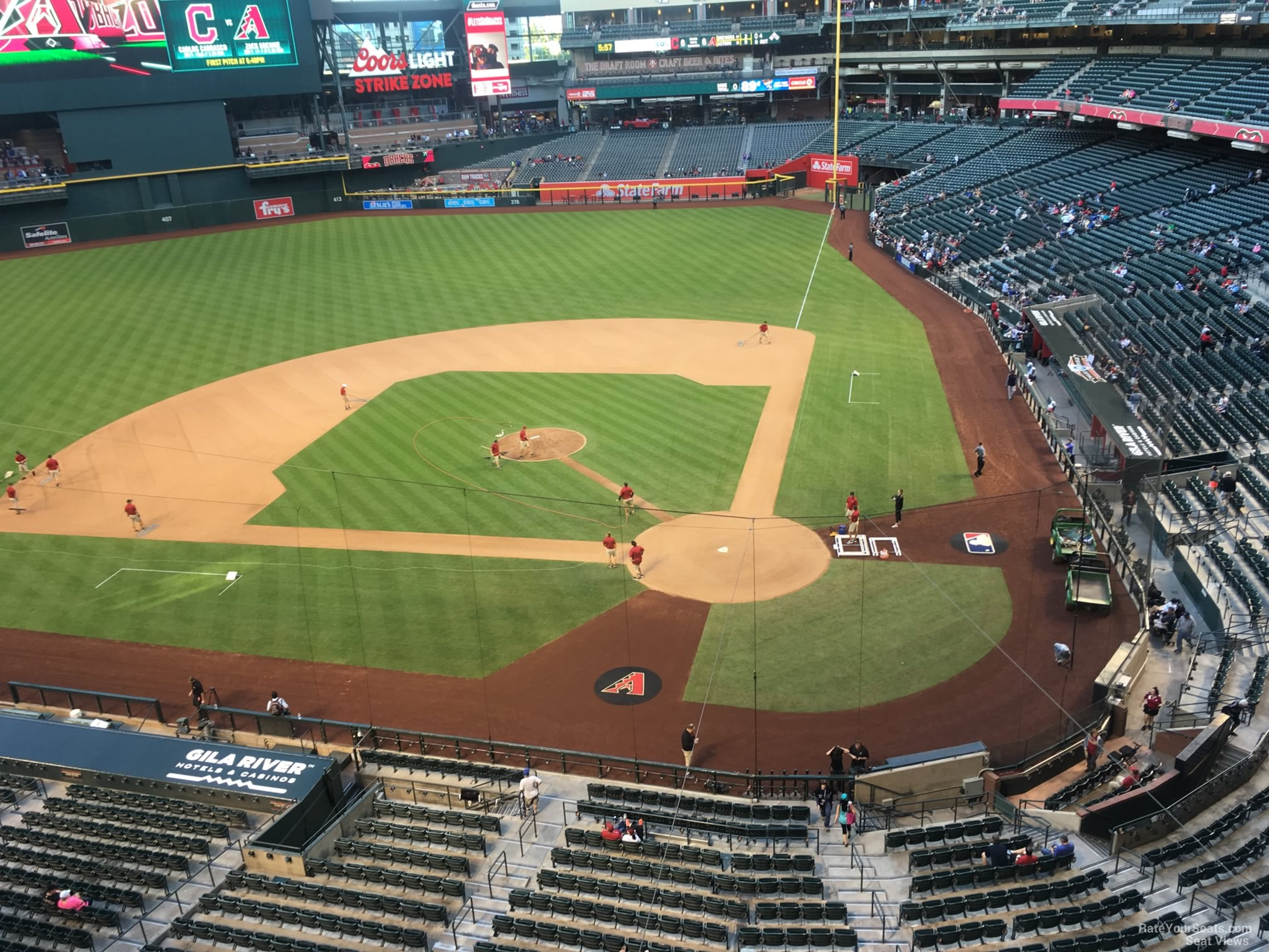 section 319, row 4 seat view for baseball - chase field