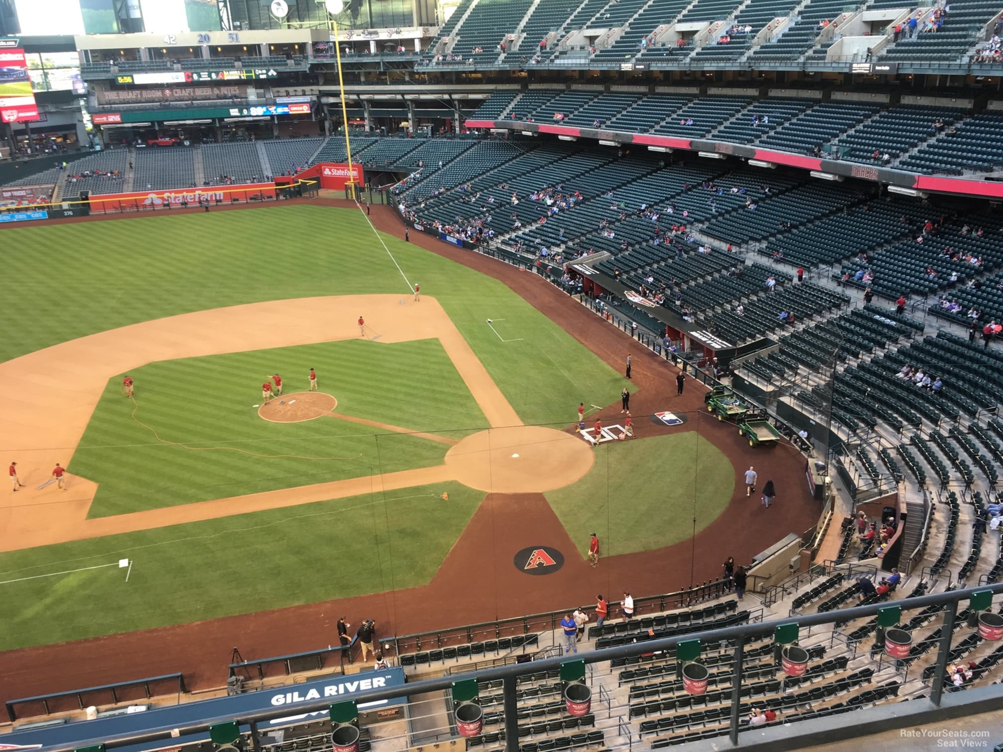 section 322, row 4 seat view  for baseball - chase field