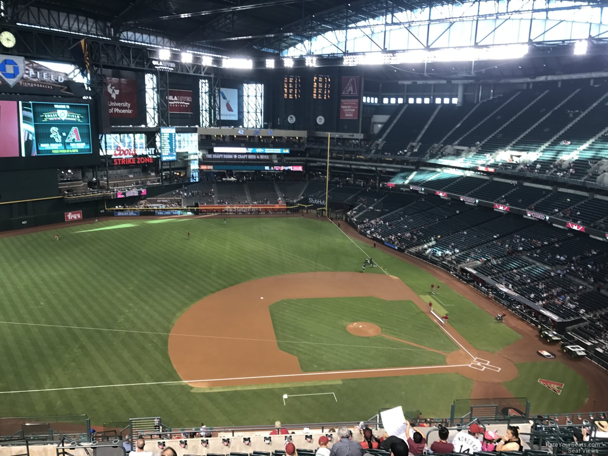 section 323, row 20 seat view  for baseball - chase field