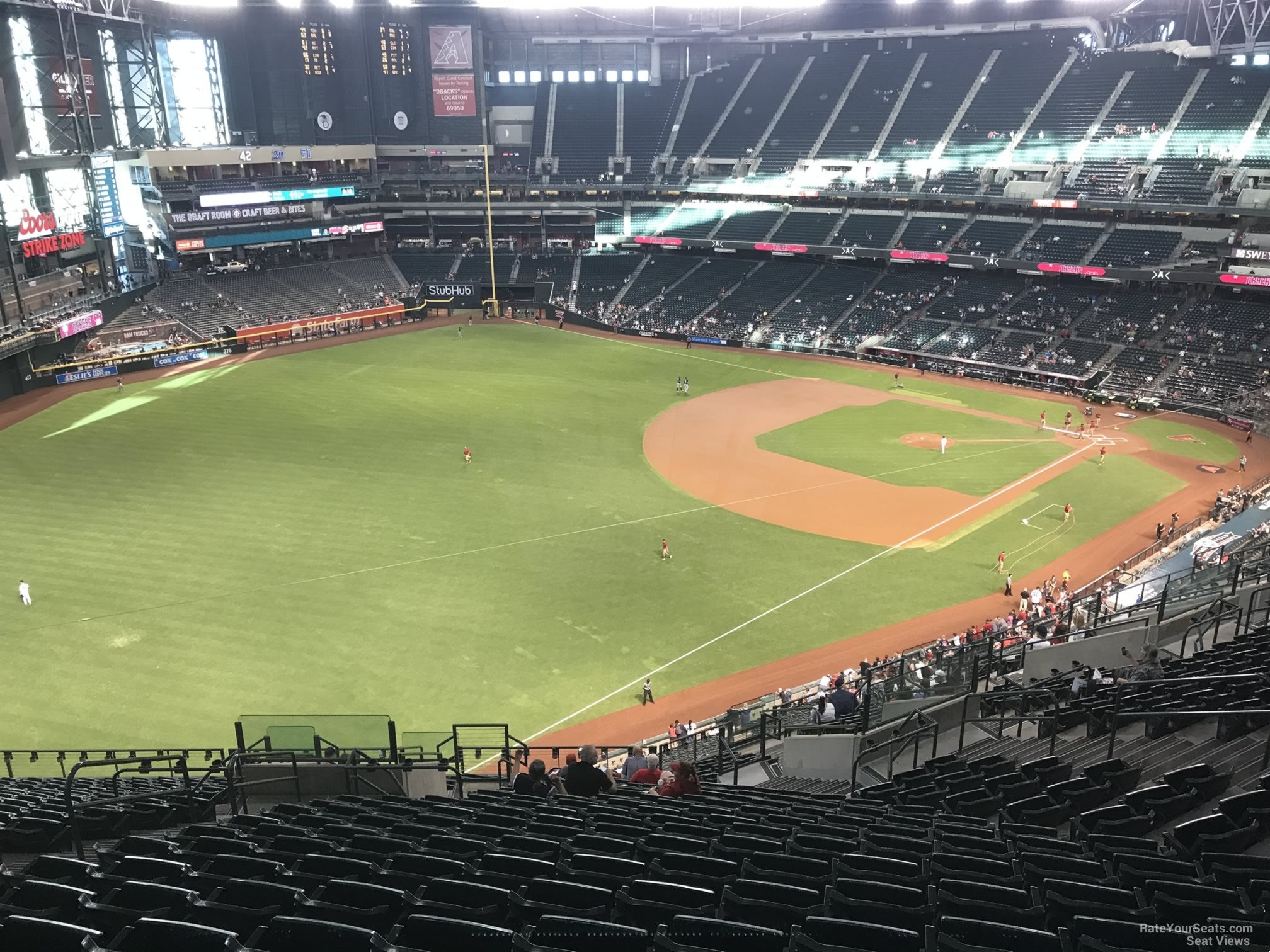 section 330, row 20 seat view  for baseball - chase field