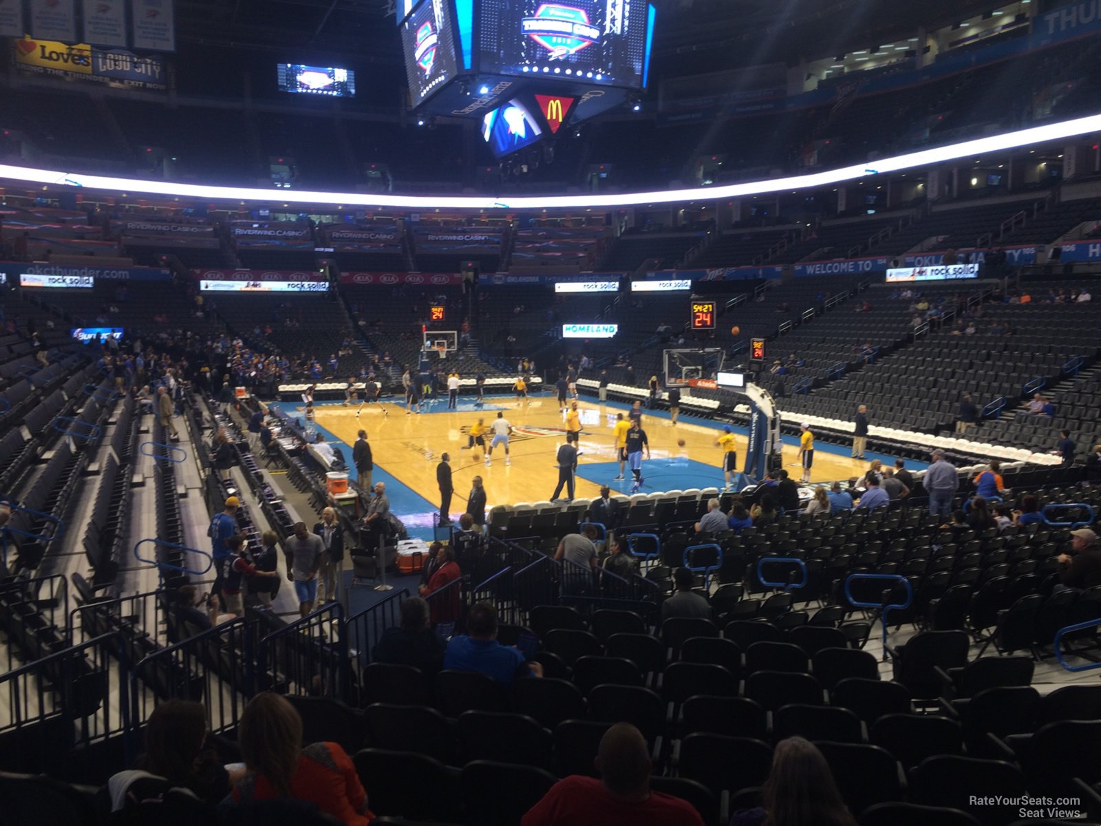 Chesapeake Energy Arena Section 112 Oklahoma City Thunder Seat View For Chesapeake Energy Arena Section 112