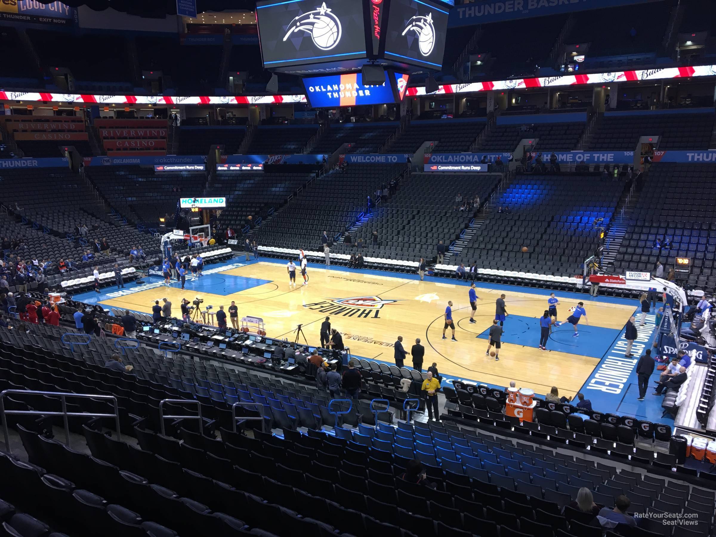 Paycom Center Riser Seats Section 221 at Paycom Center - RateYourSeats.com