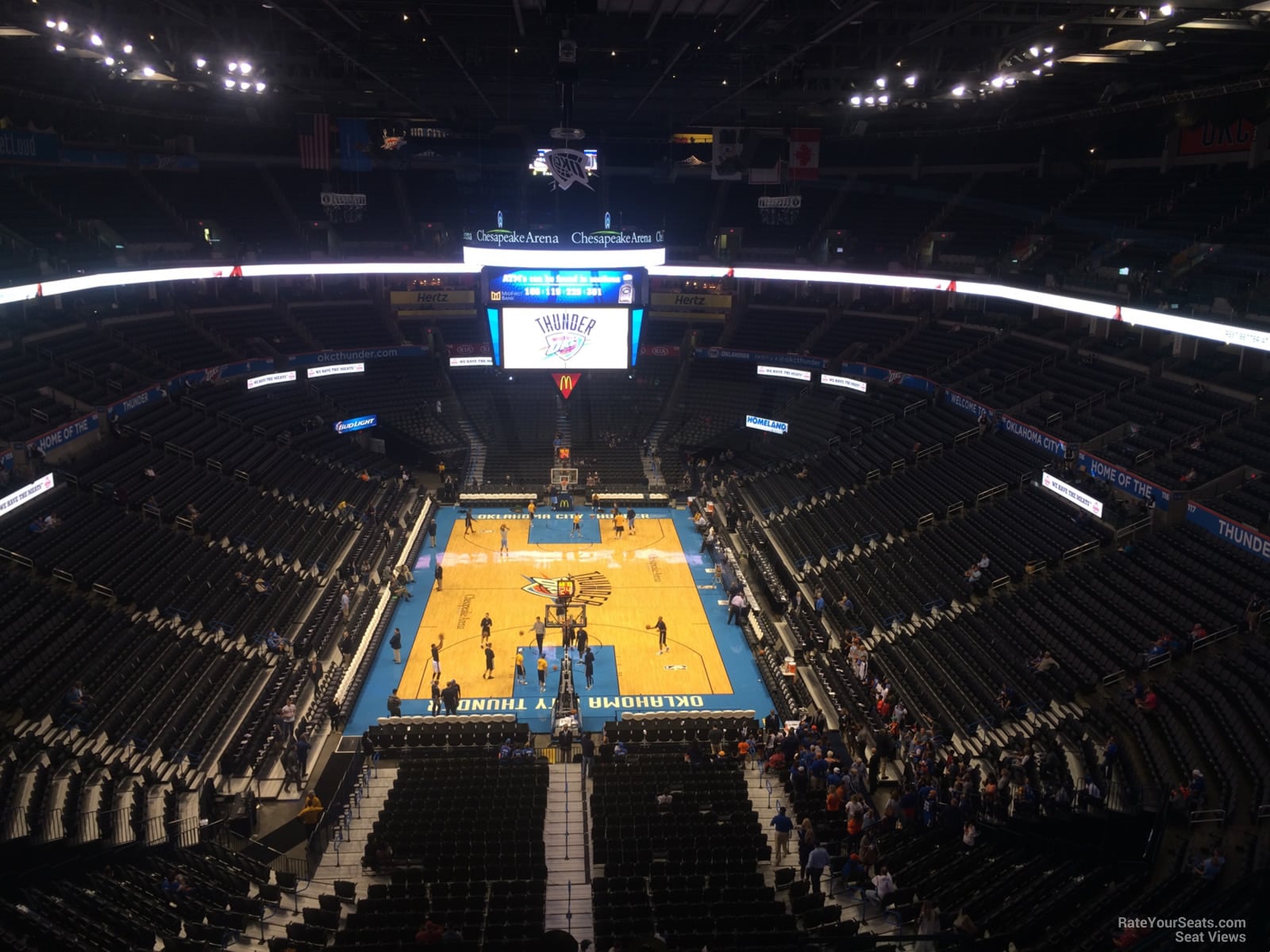 section 301, row j seat view  for basketball - paycom center