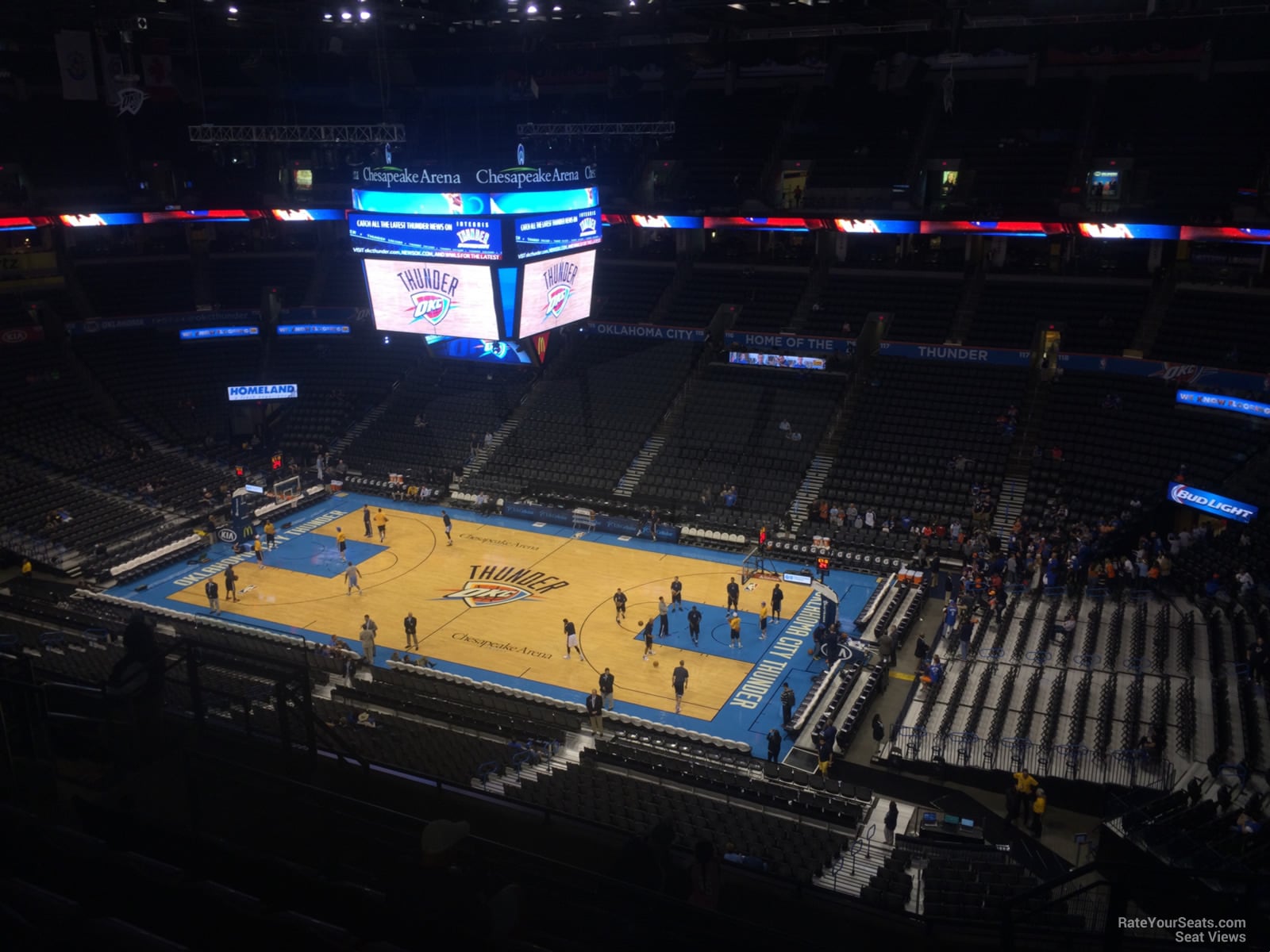 section 306, row j seat view  for basketball - paycom center