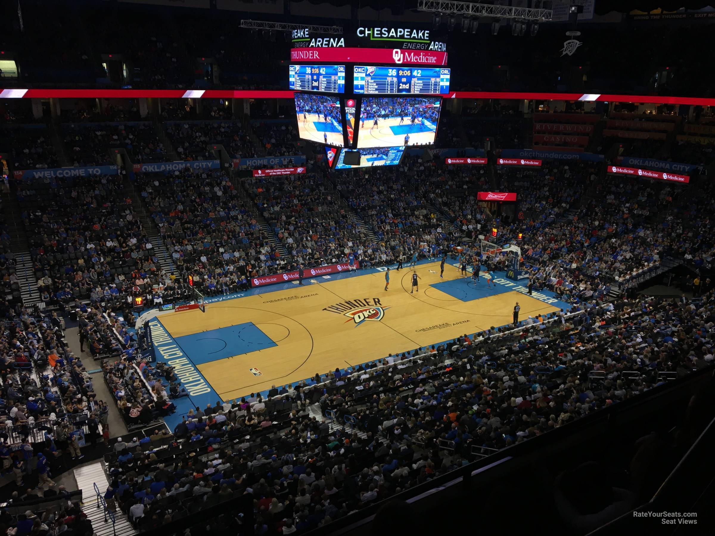 section 311, row a seat view  for basketball - paycom center