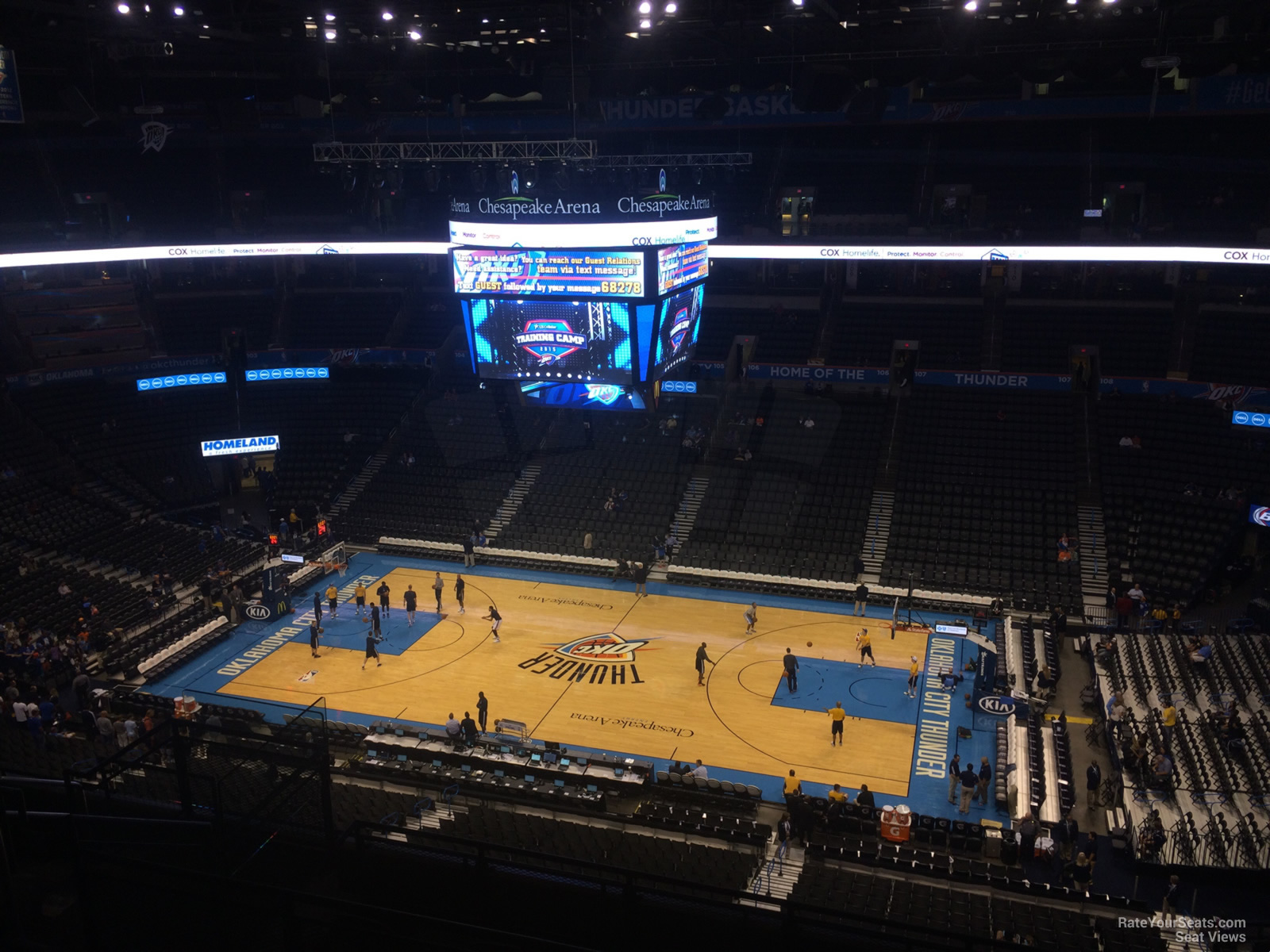 section 322, row j seat view  for basketball - paycom center