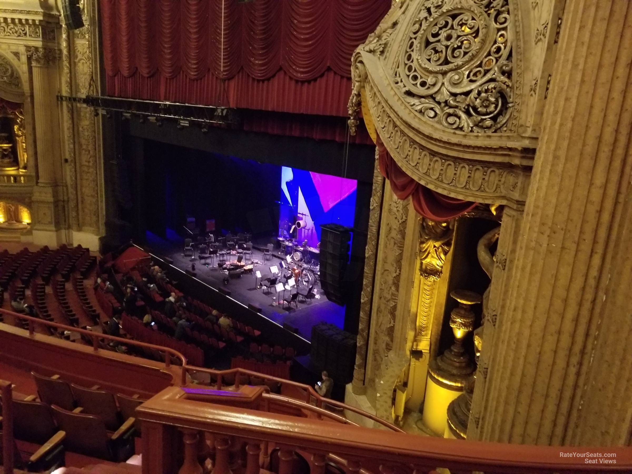 balcony box 10 seat view  - chicago theatre