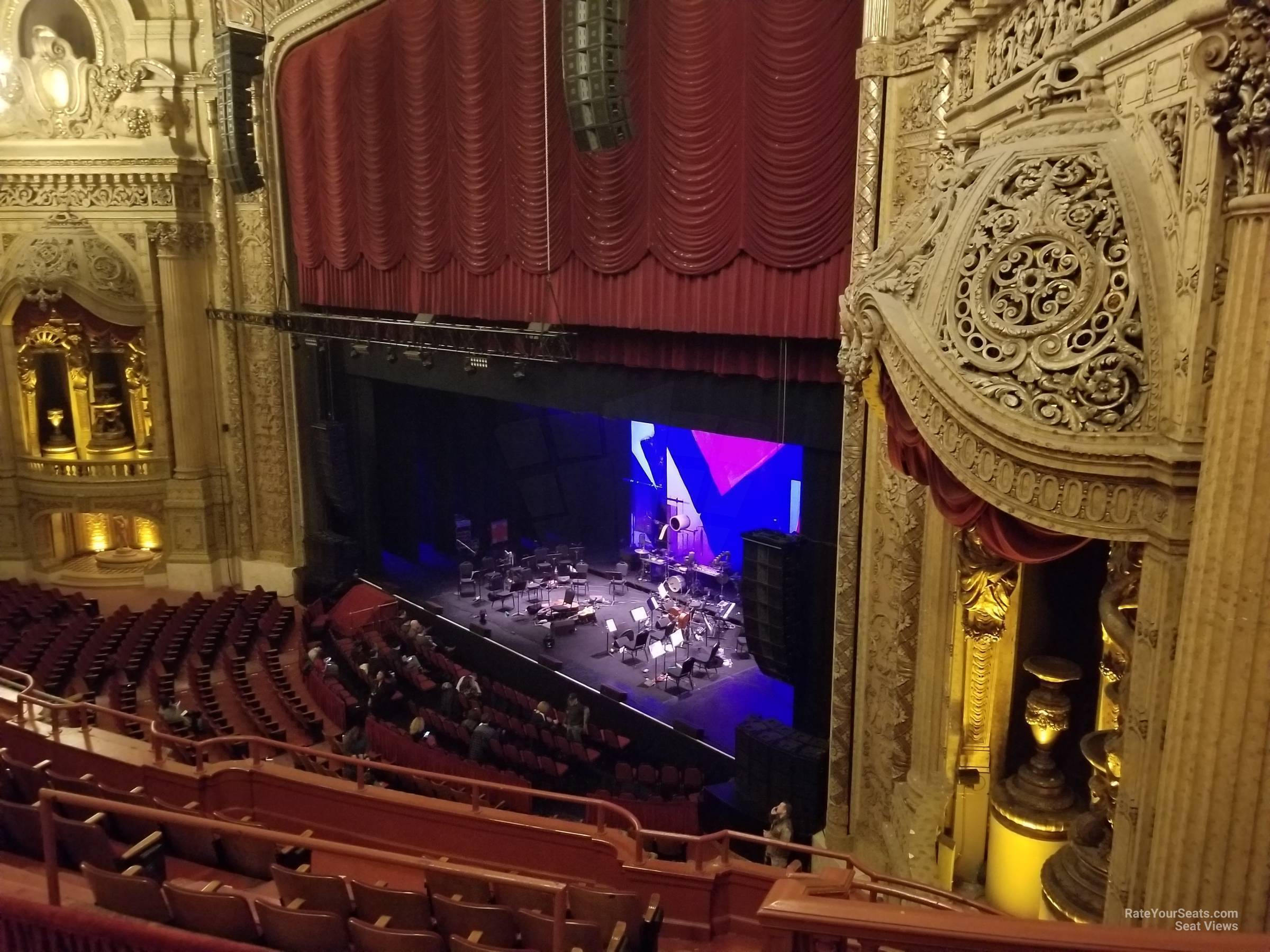 balcony box 11 seat view  - chicago theatre