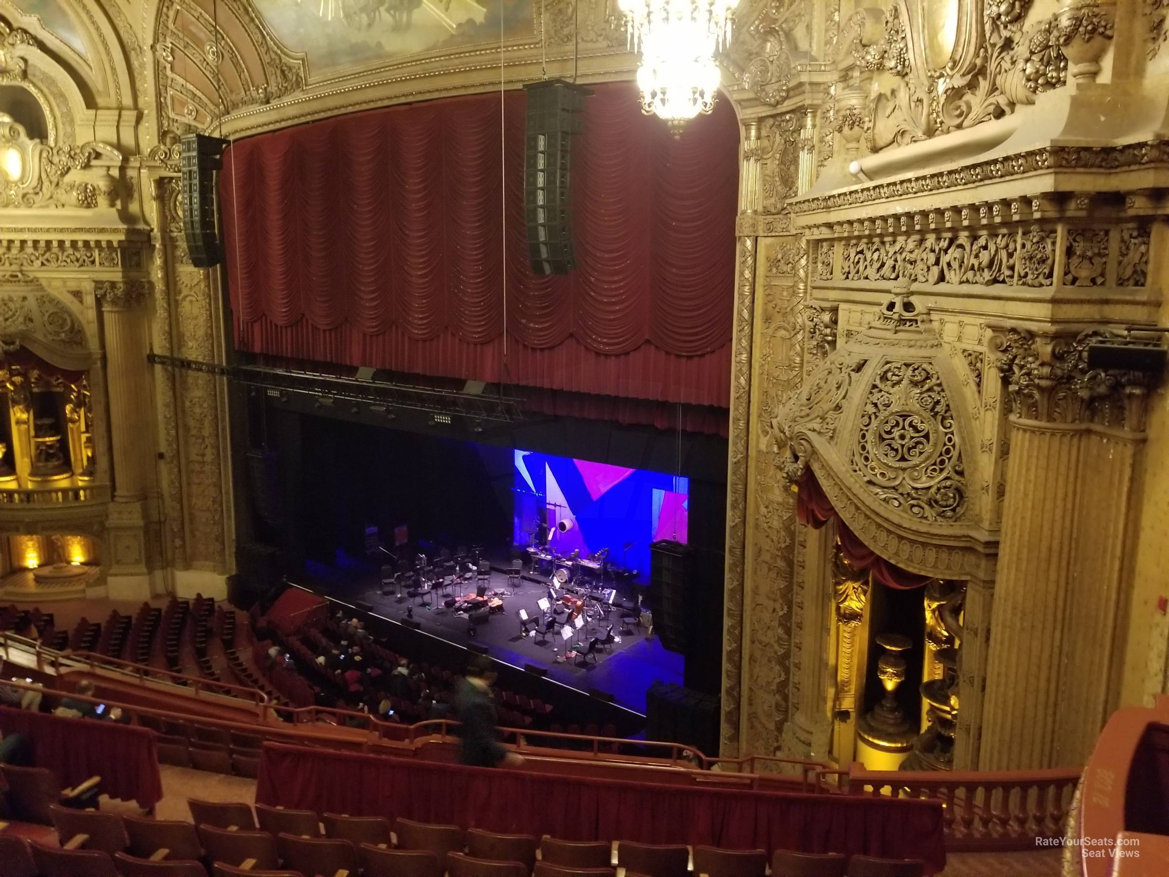 balcony box 13 seat view  - chicago theatre