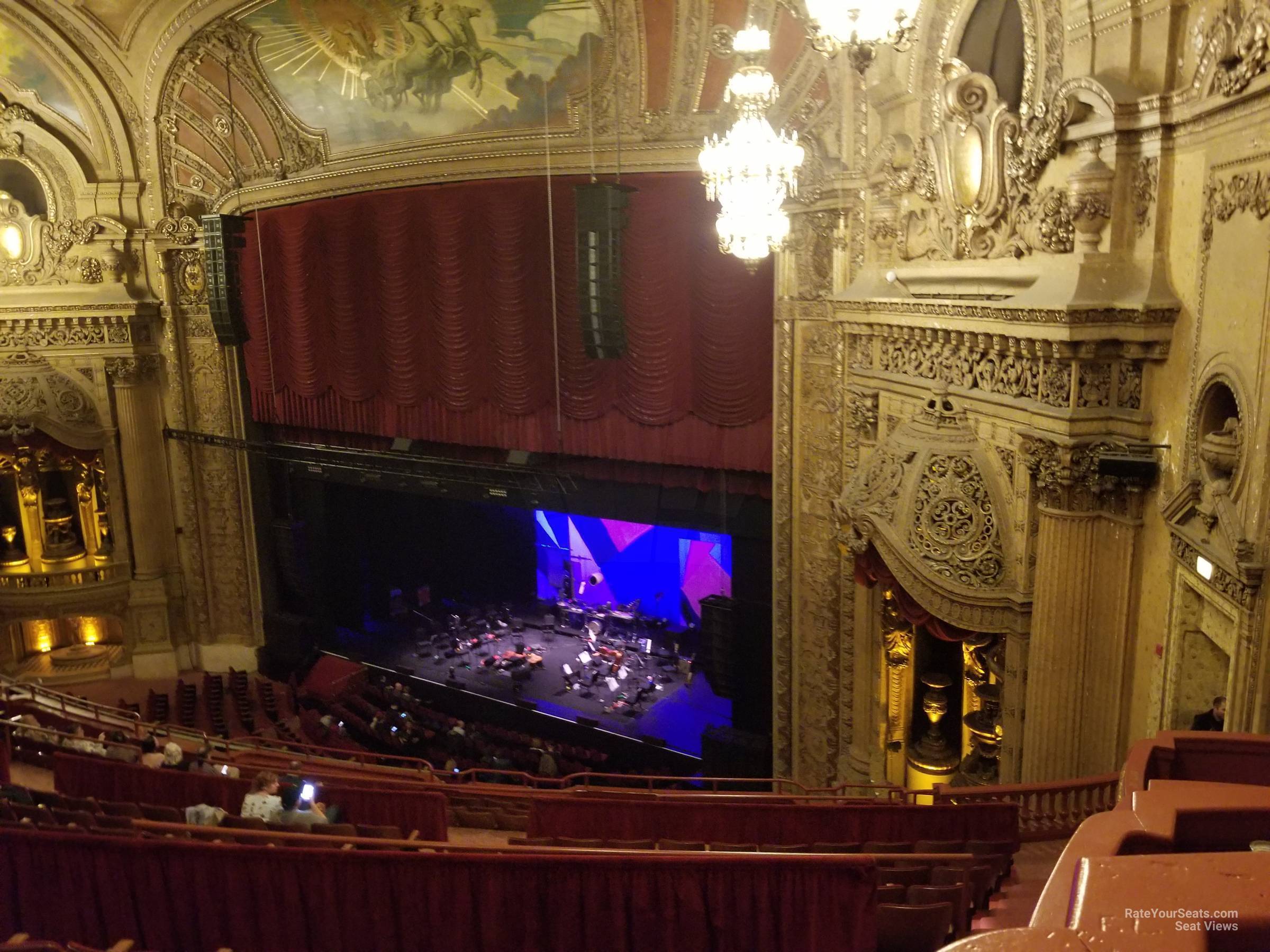 balcony box 15 seat view  - chicago theatre