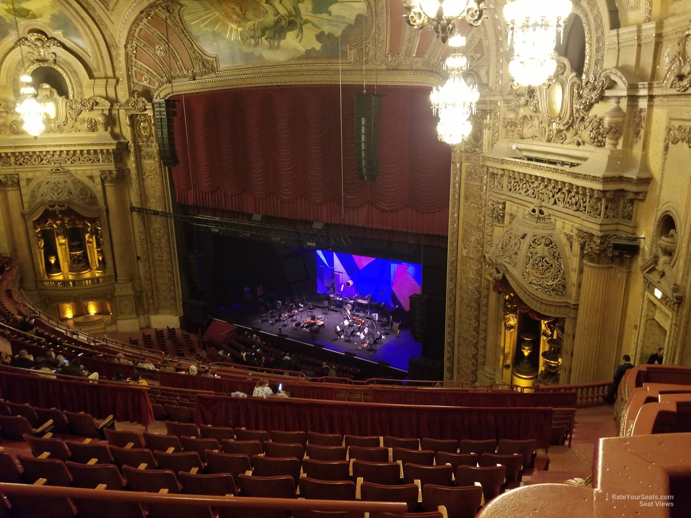 balcony box 16 seat view  - chicago theatre