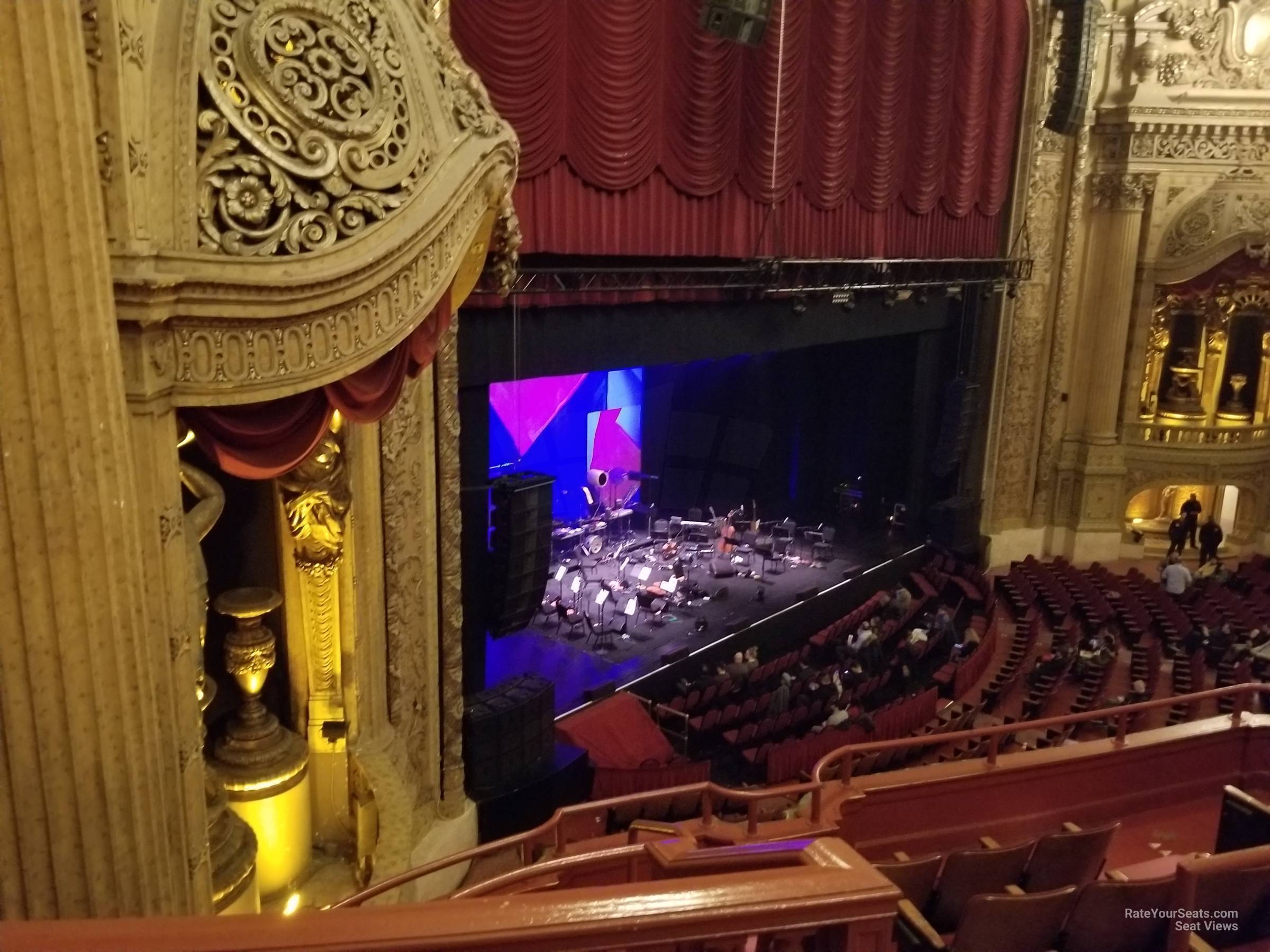 balcony box 1 seat view  - chicago theatre