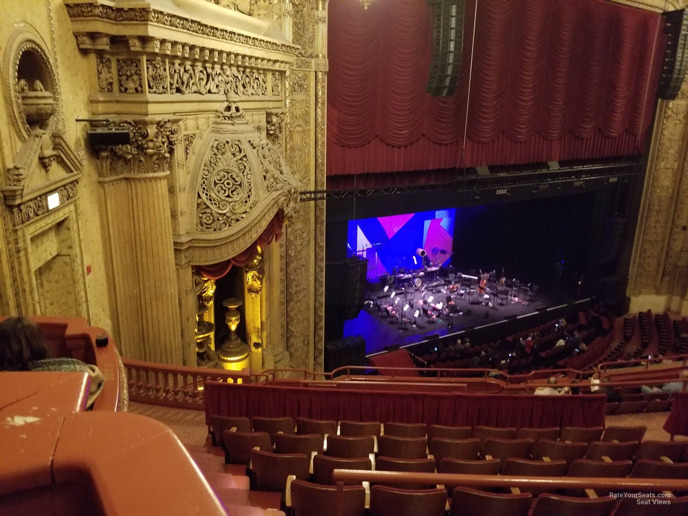 balcony box 4 seat view  - chicago theatre