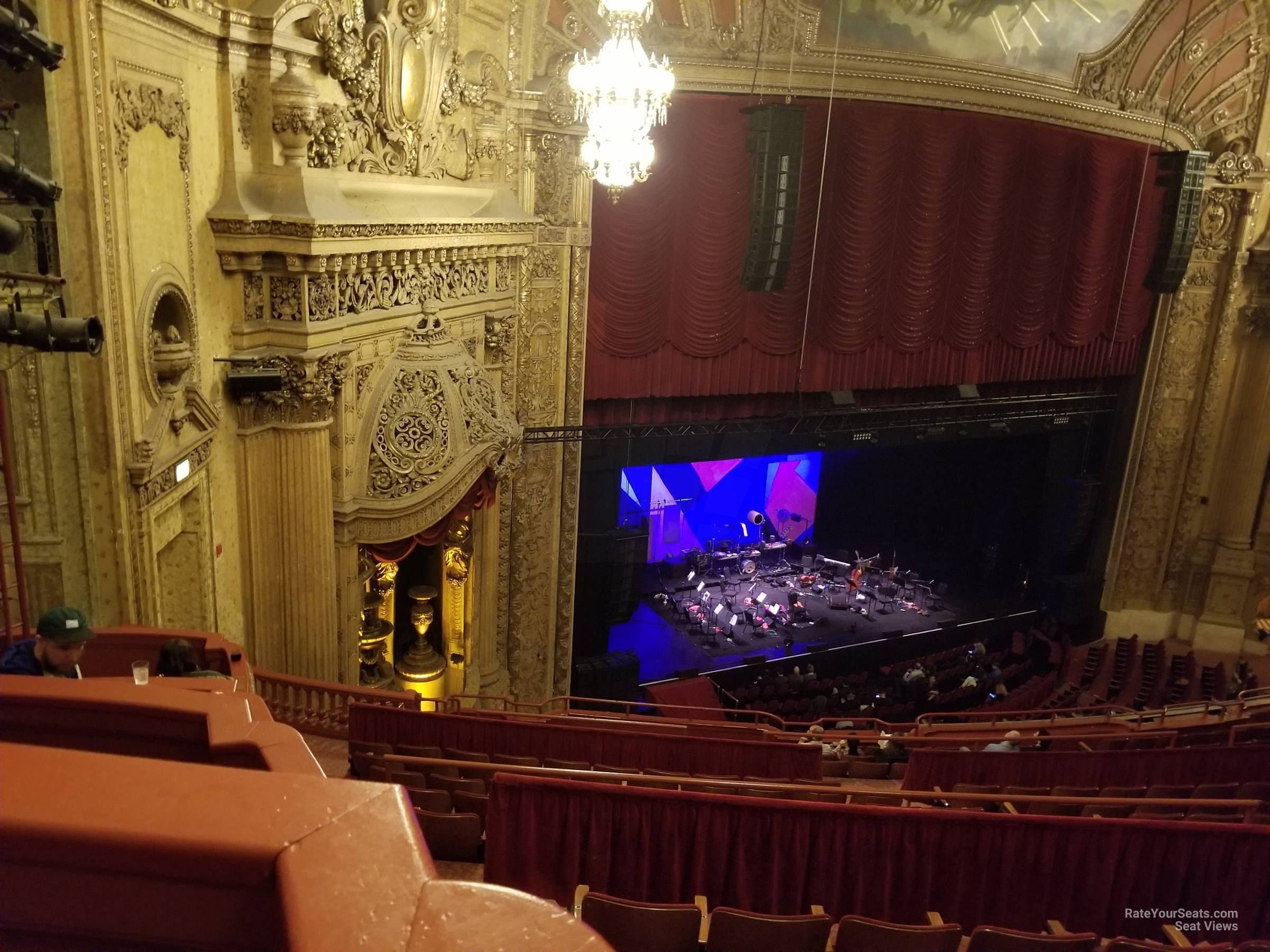 balcony box 6 seat view  - chicago theatre