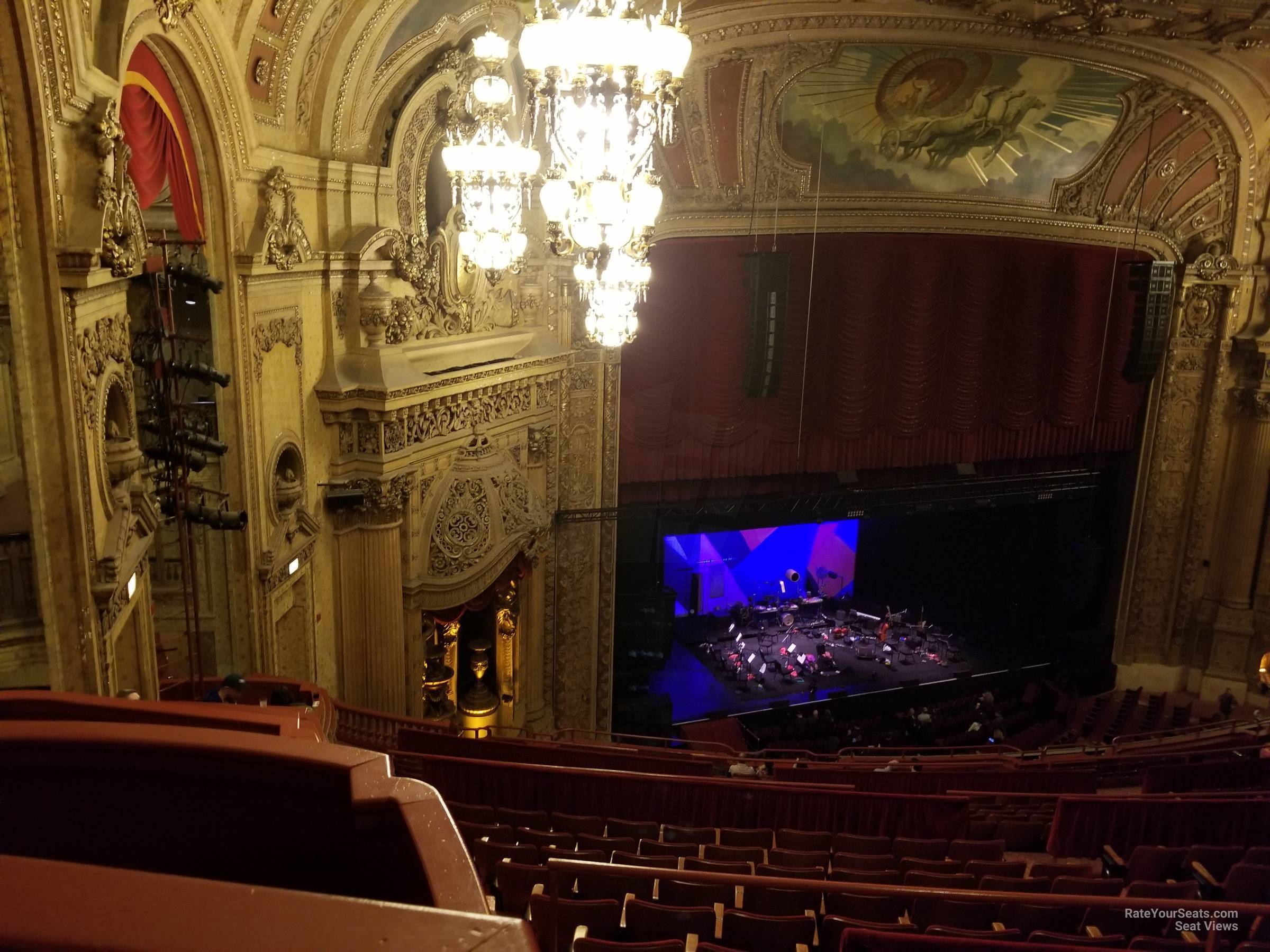 balcony box 8 seat view  - chicago theatre