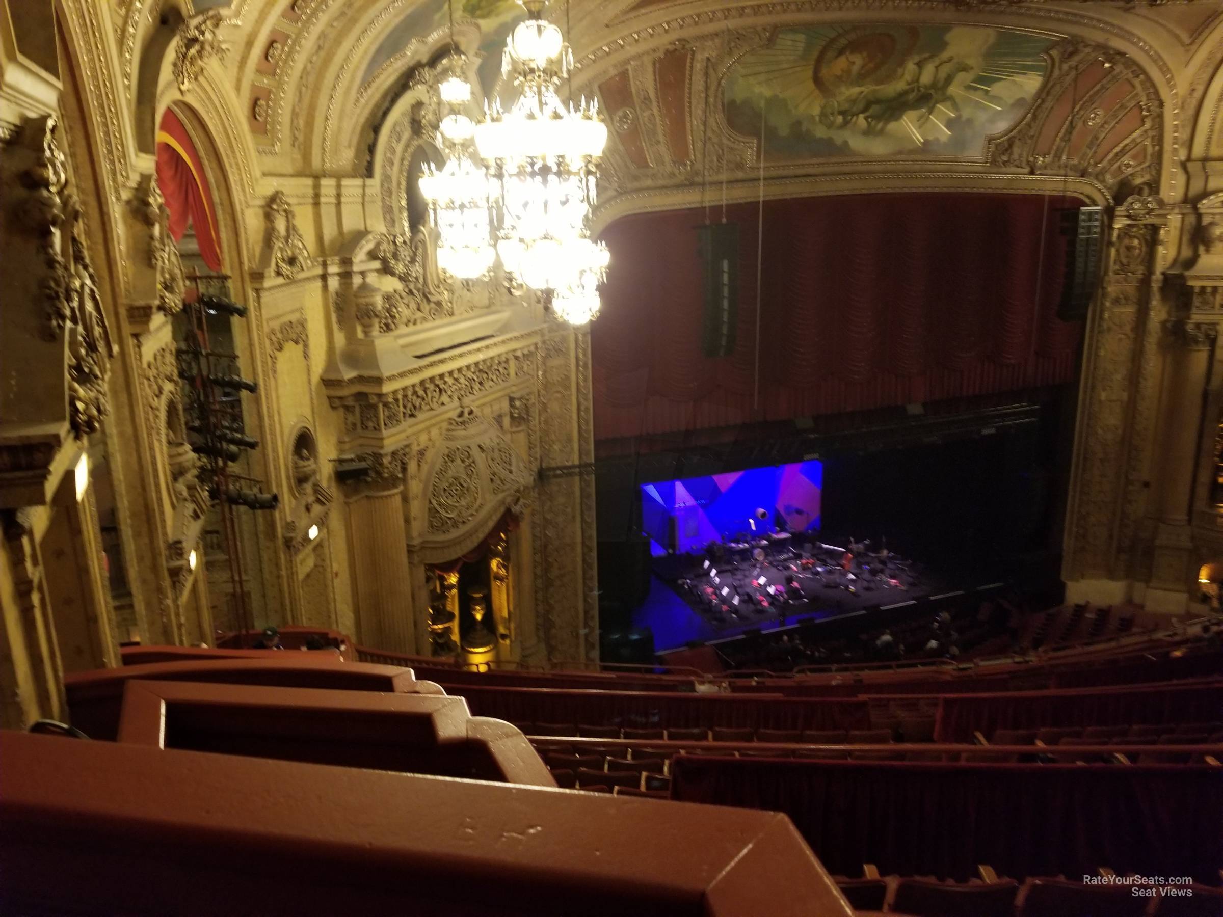 balcony box 9 seat view  - chicago theatre