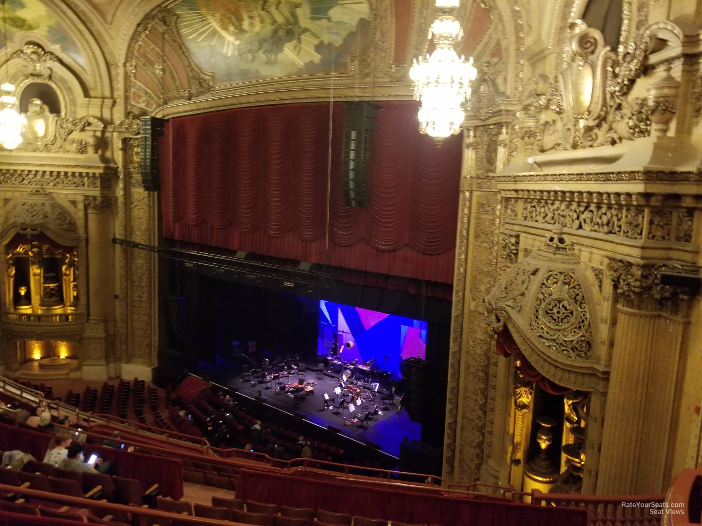 balcony box 14 seat view  - chicago theatre