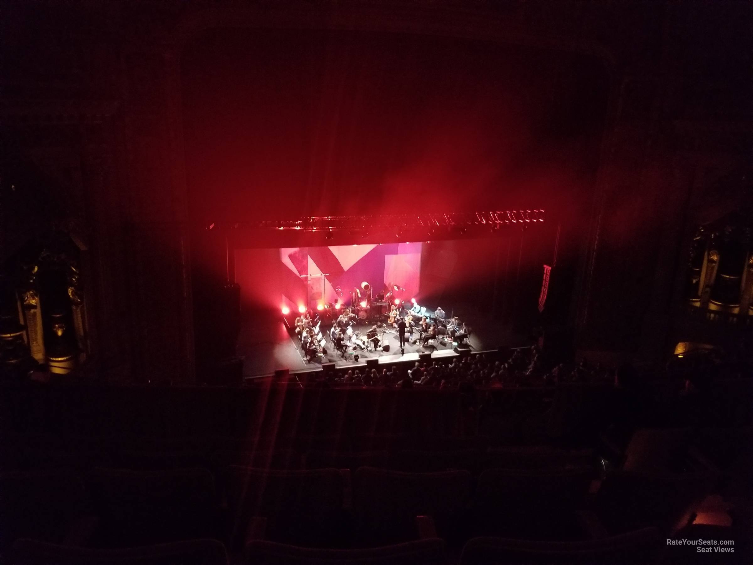 balcony 2l, row l seat view  - chicago theatre